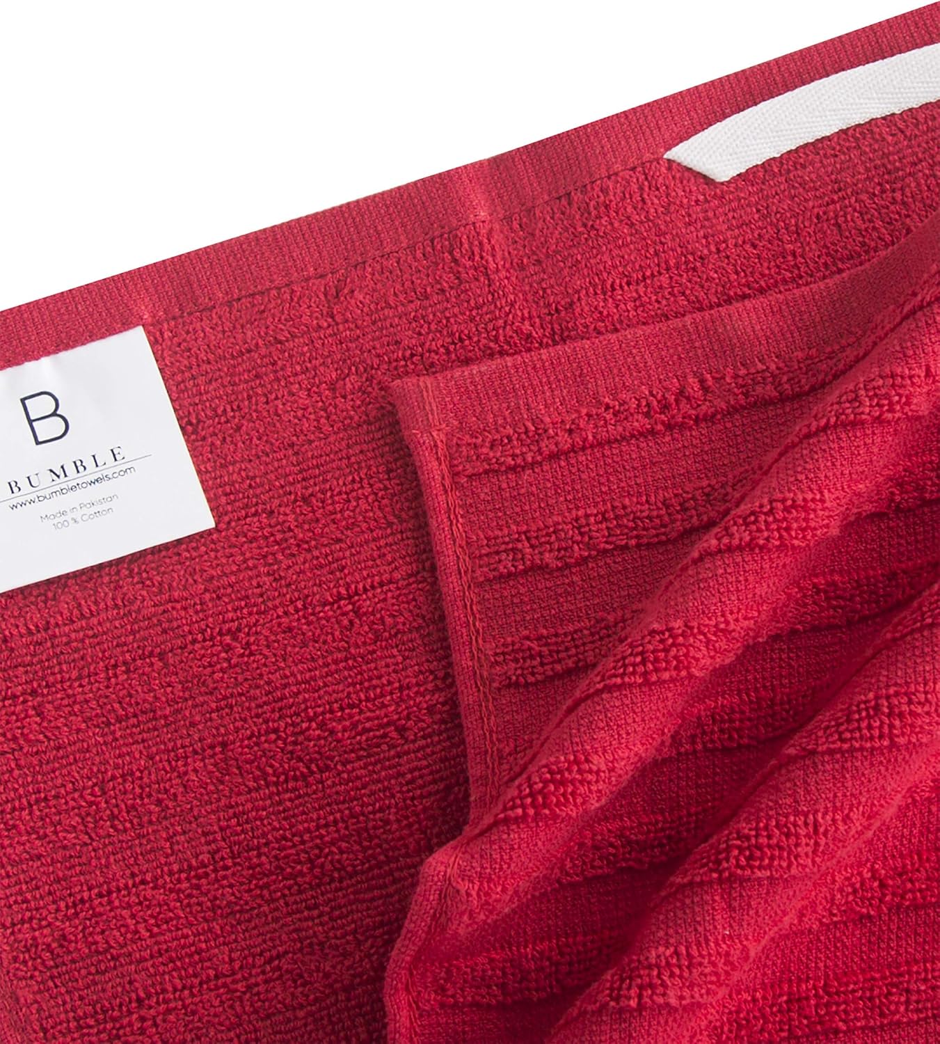 Premium Kitchen Towels 6 Pack 100% Cotton, 20"x28" Dish Towels - Red | Large Flat & Terry Kitchen Linen Set with
