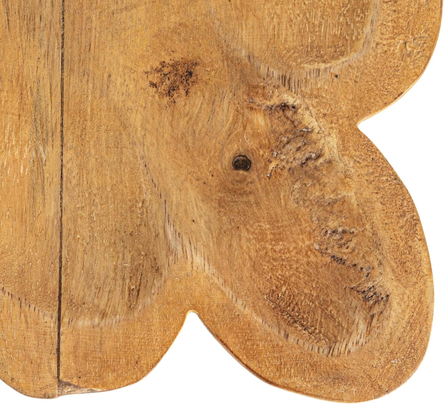 Scalloped Mango Wood Tray / Natural