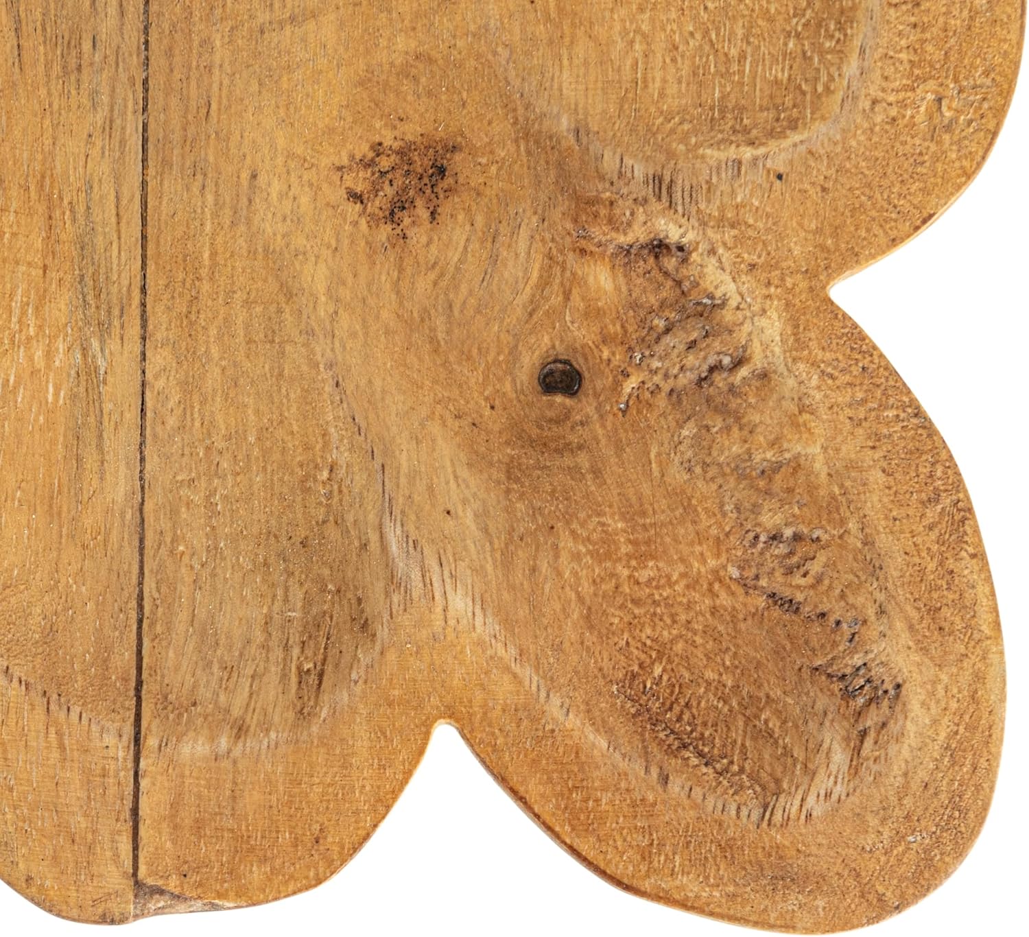 Scalloped Mango Wood Tray / Natural