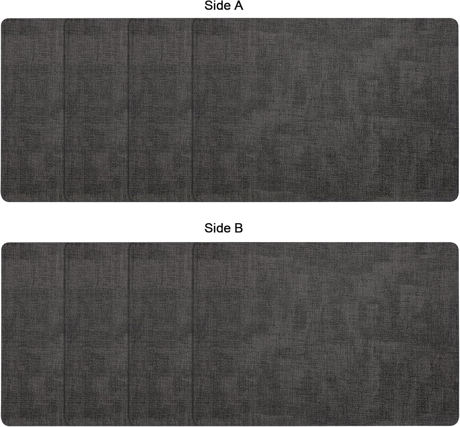 Myir JUN Faux Leather Placemats Set of 6, Dual Sided Waterproof Place Mats | Heat Resistant Wipeable Vinyl Table Mat