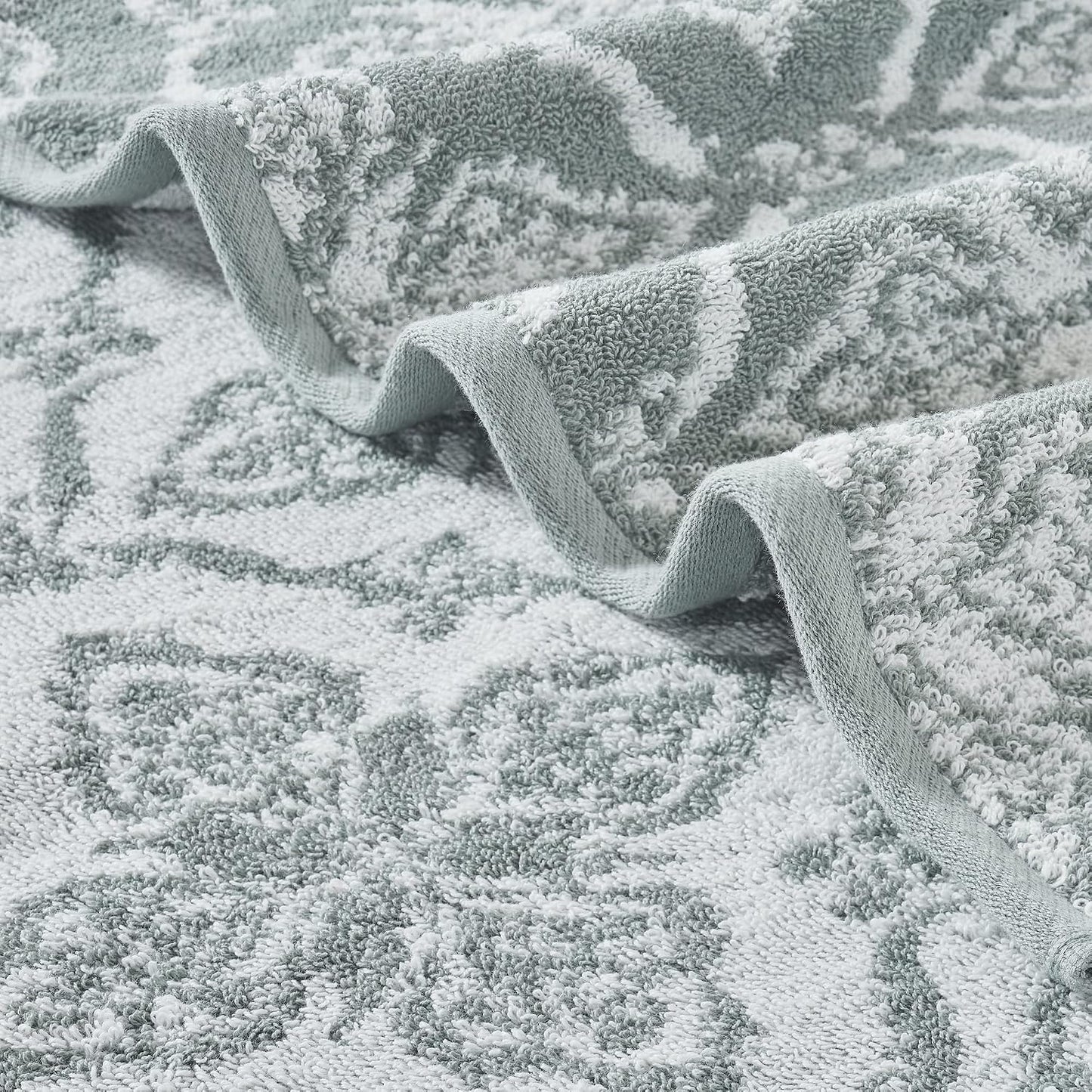 Modern Threads Amaris 6-Piece Reversible Yarn Dyed Jacquard Towel Set - Bath Towels, Hand Towels, & Washcloths - Super