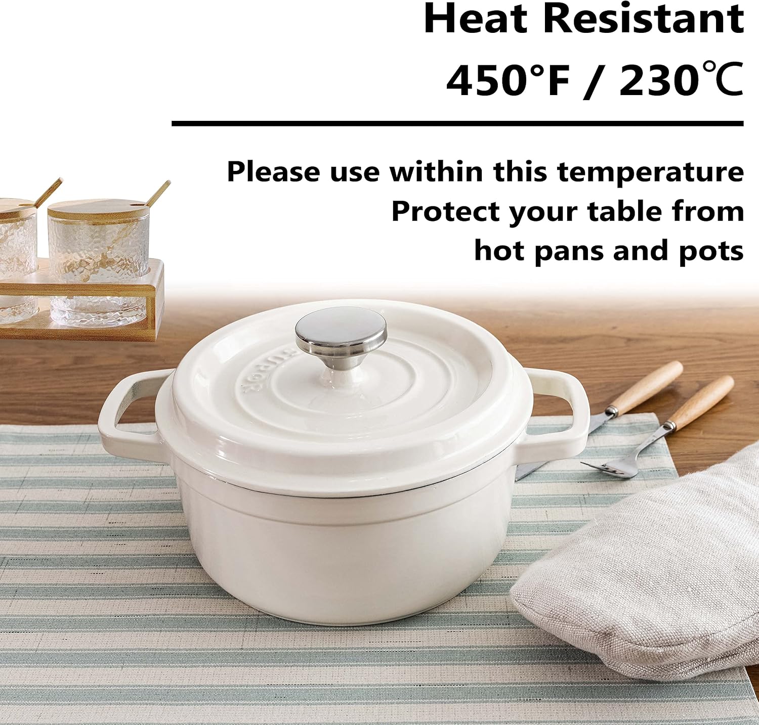 Home Brilliant Placemats Set of 6 Heat Resistant Dining Table Mat for Kitchen Table Dinner Summer Decor, 13 x 19