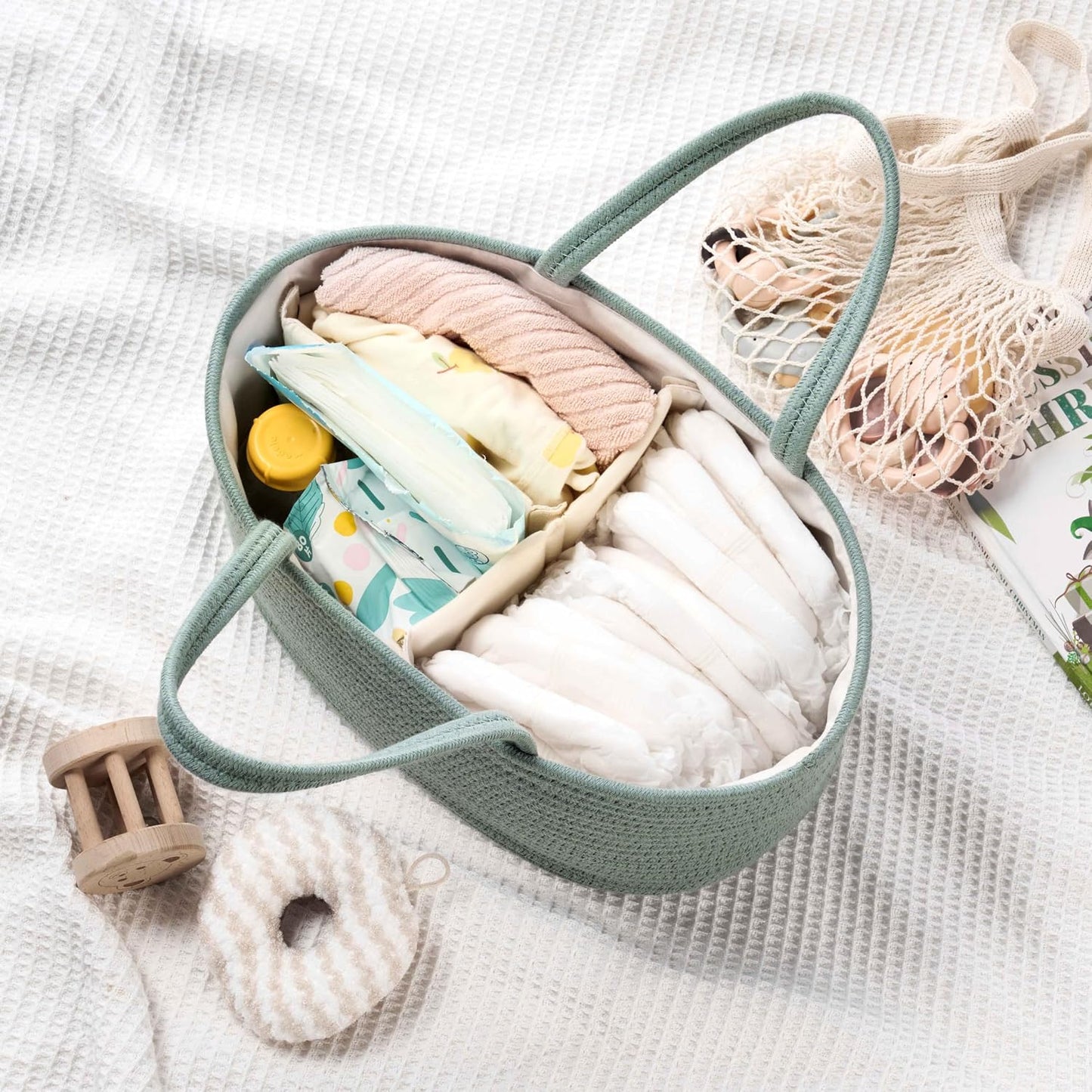 Baby Storage Basket / Sage Green / Small