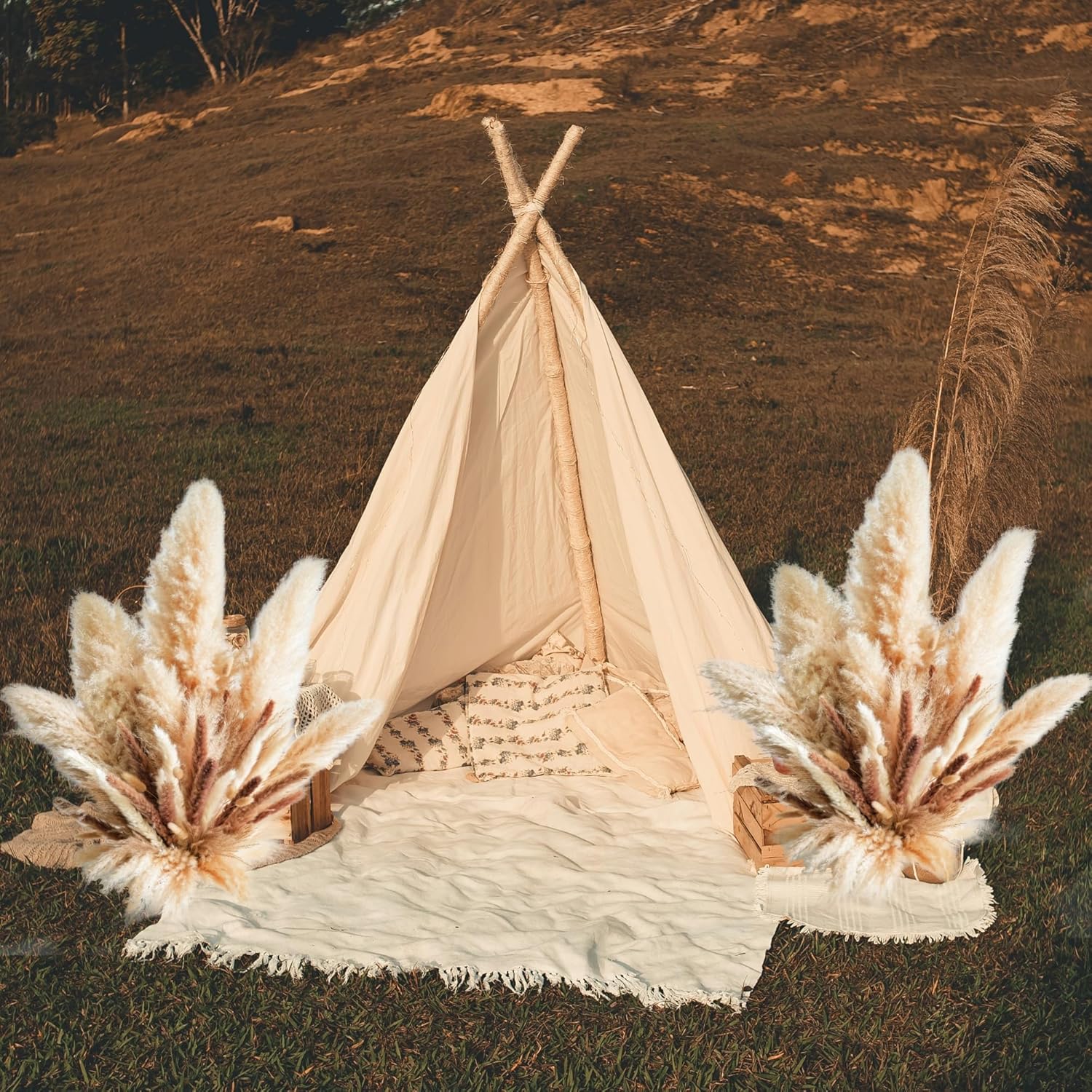 Decorative Tall Pampas Grass for Floor Vase