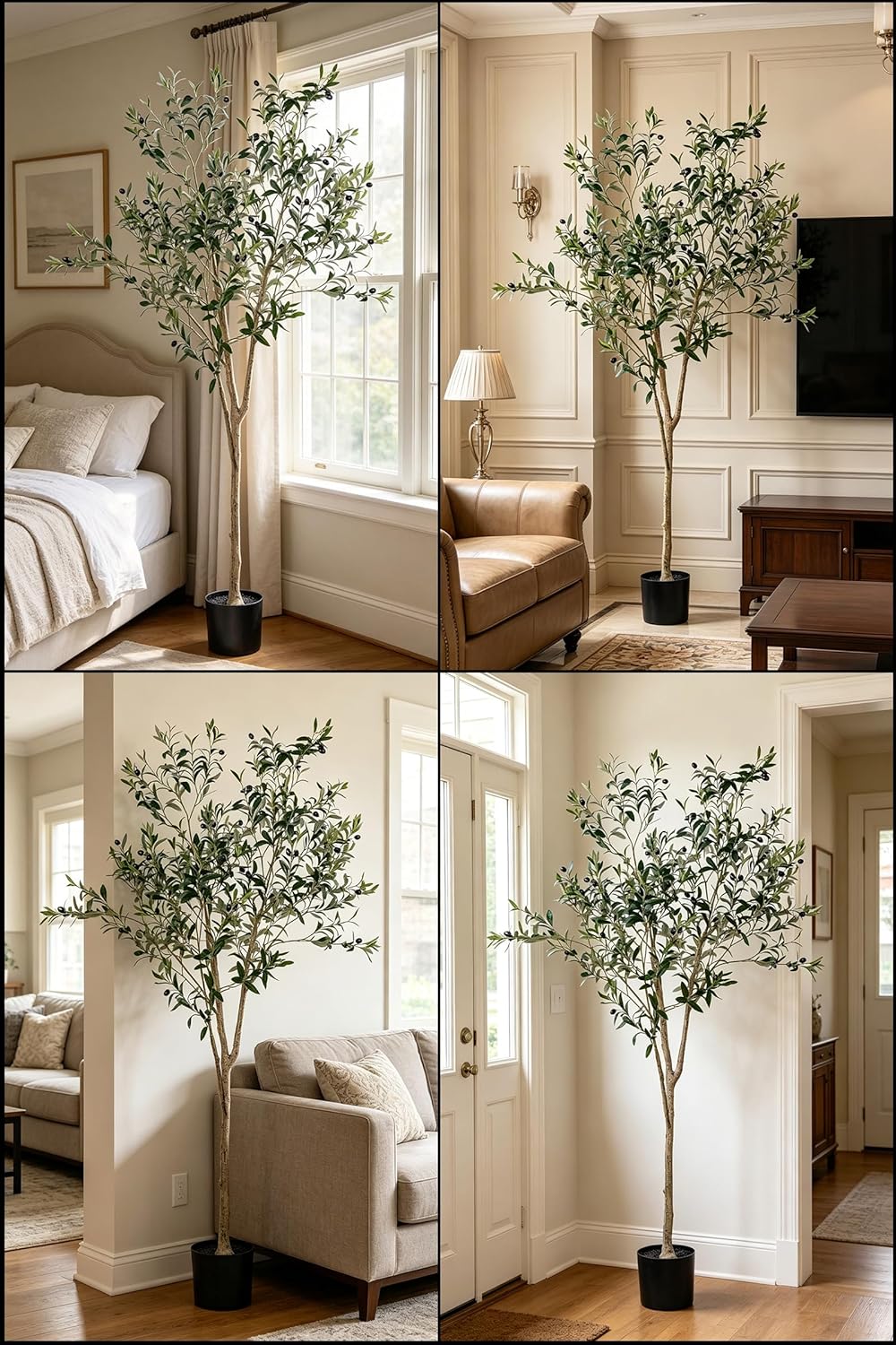 Faux Silk Plant Fake Trees / 6ft / 6 Inch