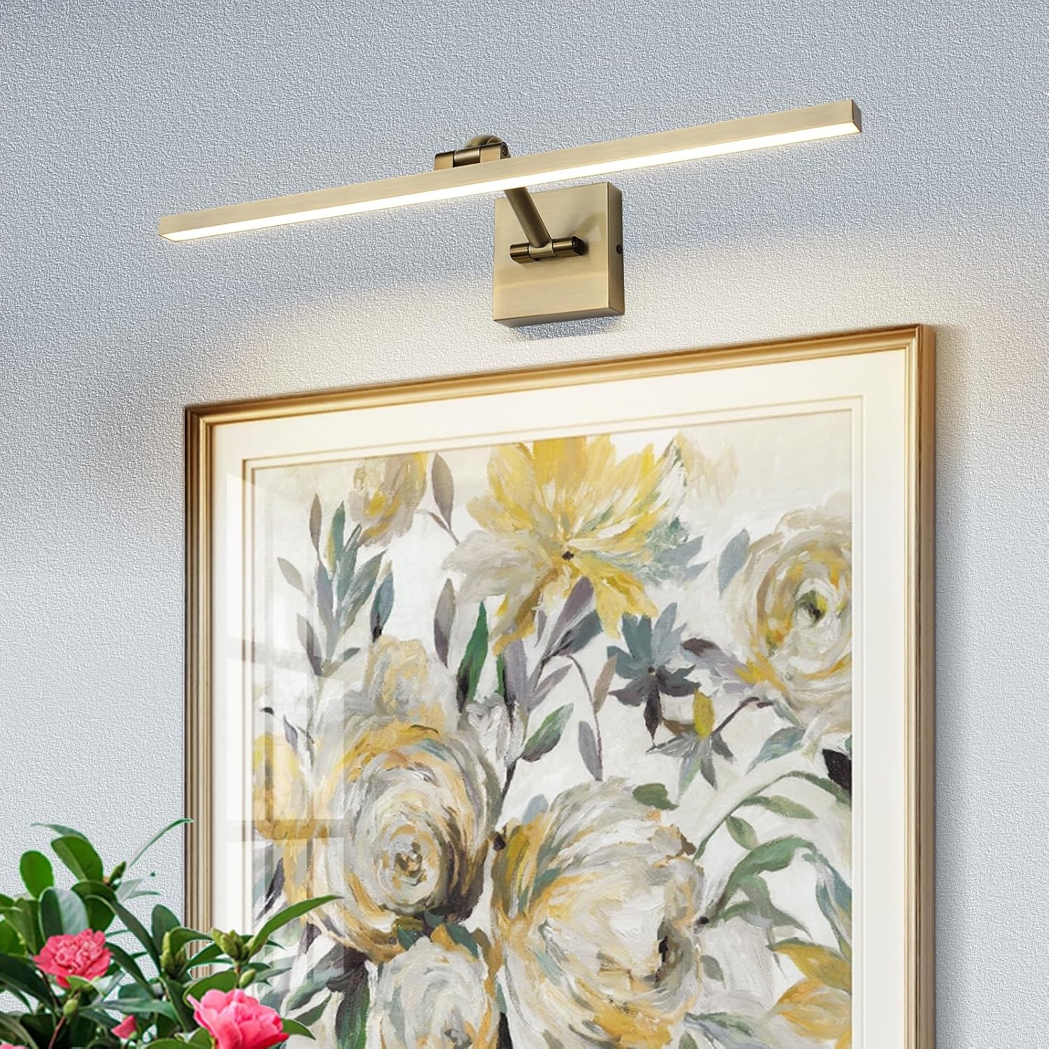 LED Modern Dimmable Picture Lights for Wall 23.62 Inch Hard-Wired Picture Frame Lights for Paintings Gallery Light with
