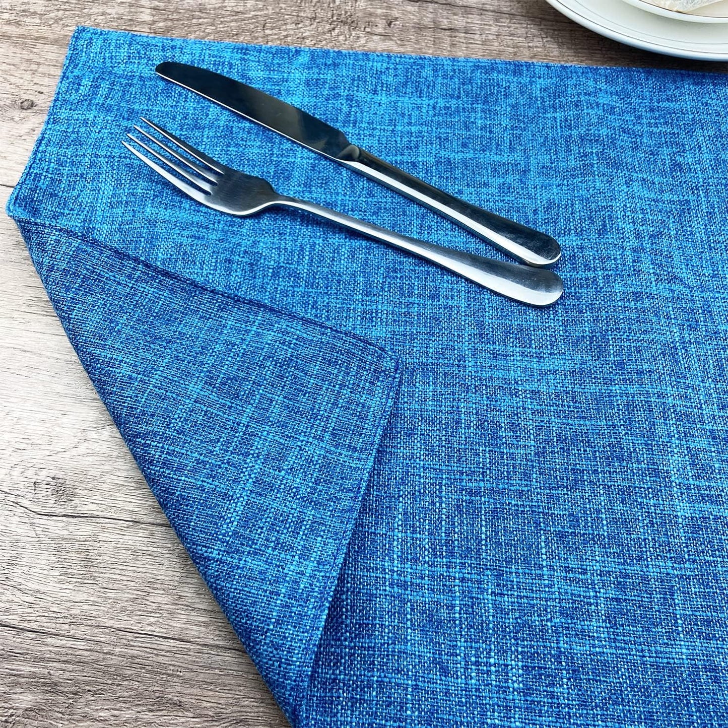 Weabetfu Cloth Placemats Set of 6 Heat Resistant Dining Table Placemmats | Cotton Linen Machine Washable Kitchen Table