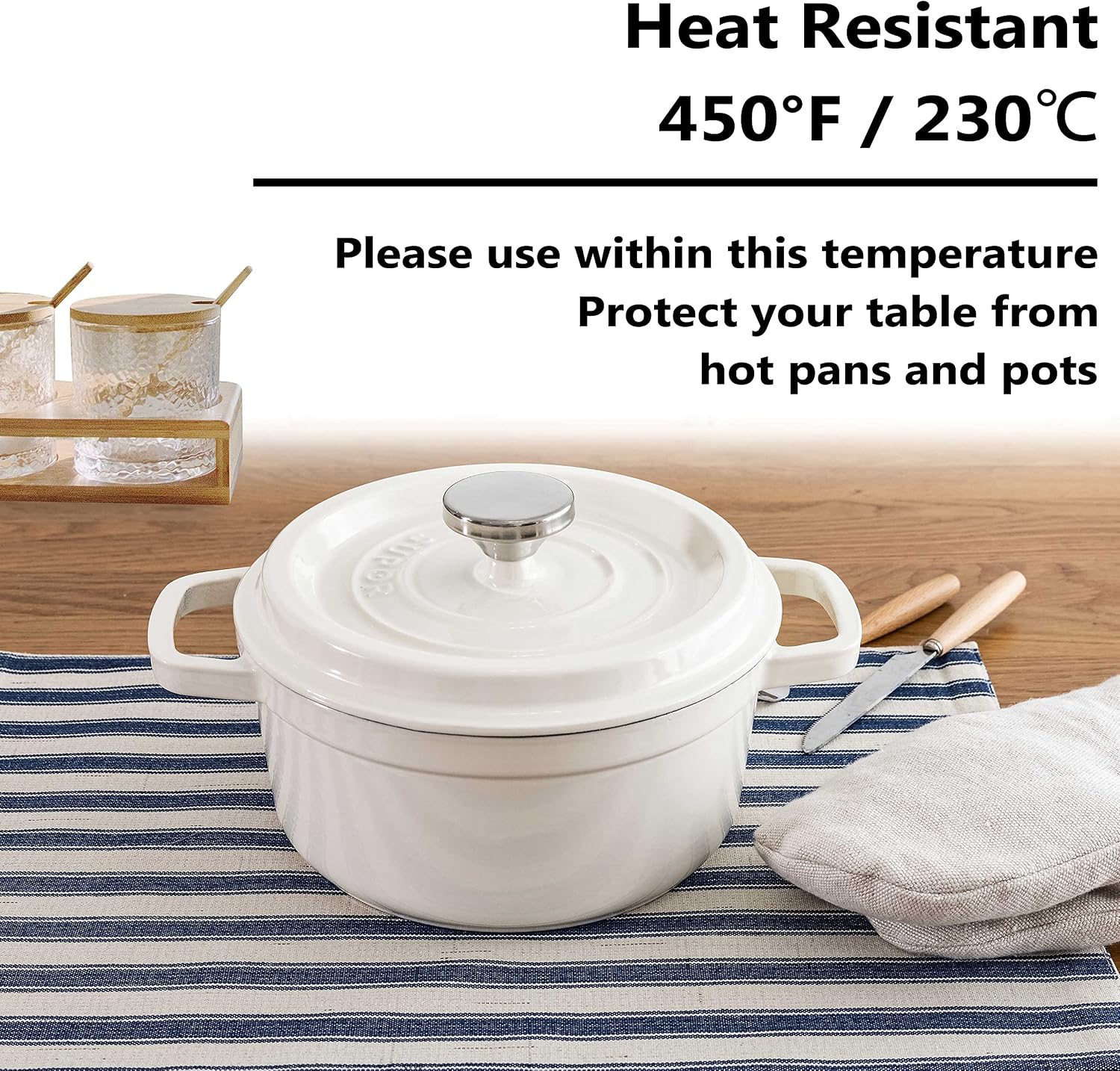 Home Brilliant Placemats Set of 6 Heat Resistant Dining Table Place Mats for Kitchen Table Farmhouse Rustic, 13 x 19