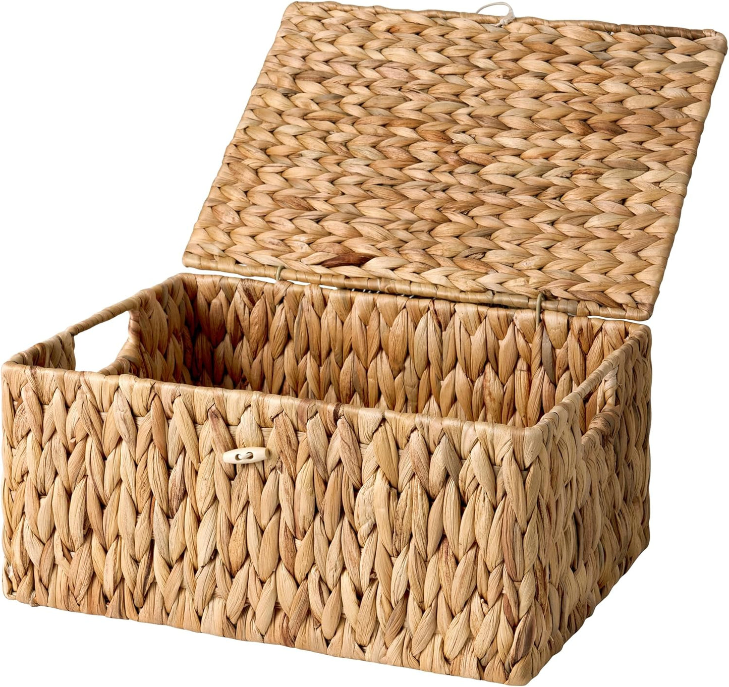 Wicker Basket / Storage Basket / Natural / 15"L x 11"W x 7"H