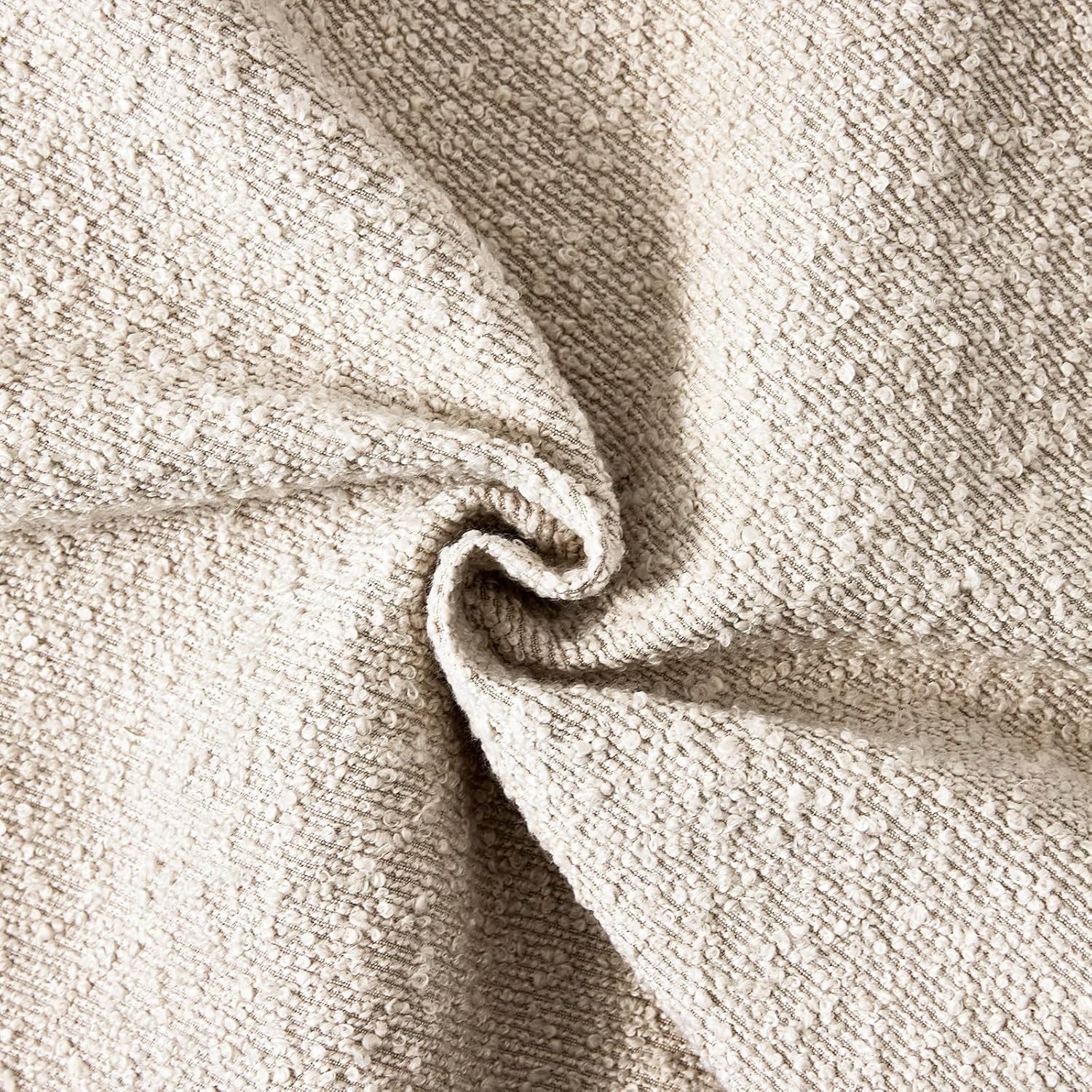 Boucle Throw Pillow Covers / Beige / 18 x 18 / Set of 2