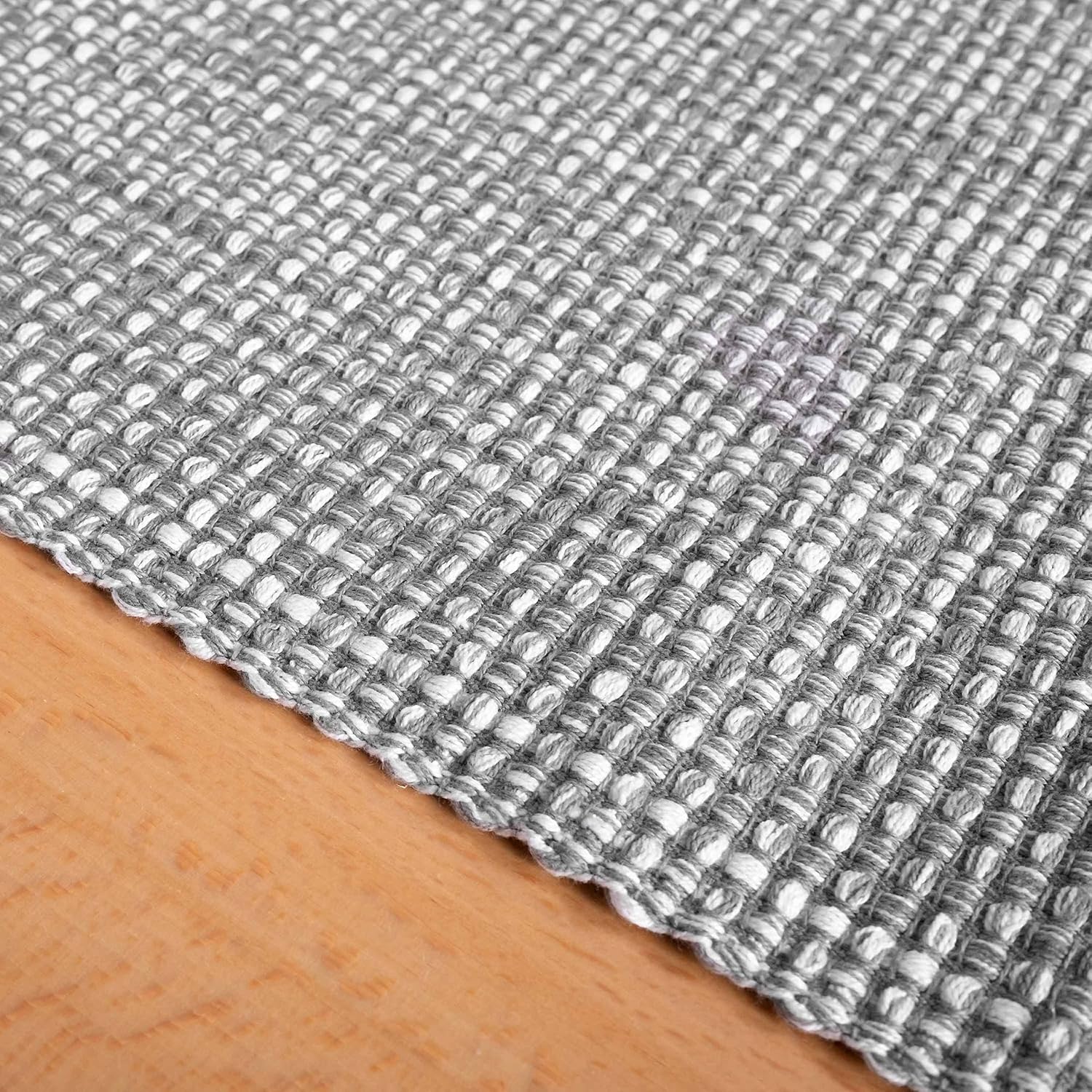 100% Cotton Table Runner for Dining Room Tables Rectangle Two Tone Woven Fabric 72" x 13" Soft Durable Table Runner