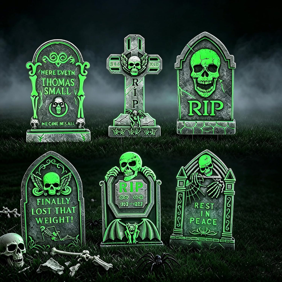 Yigney 2 Pcs Scary Halloween Window Decorations Zombies Ghost Window Cover