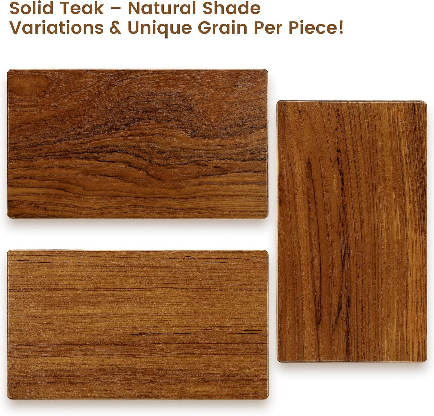 Solid Teak Wood Riser Tray / M2 / 10.5 x 6