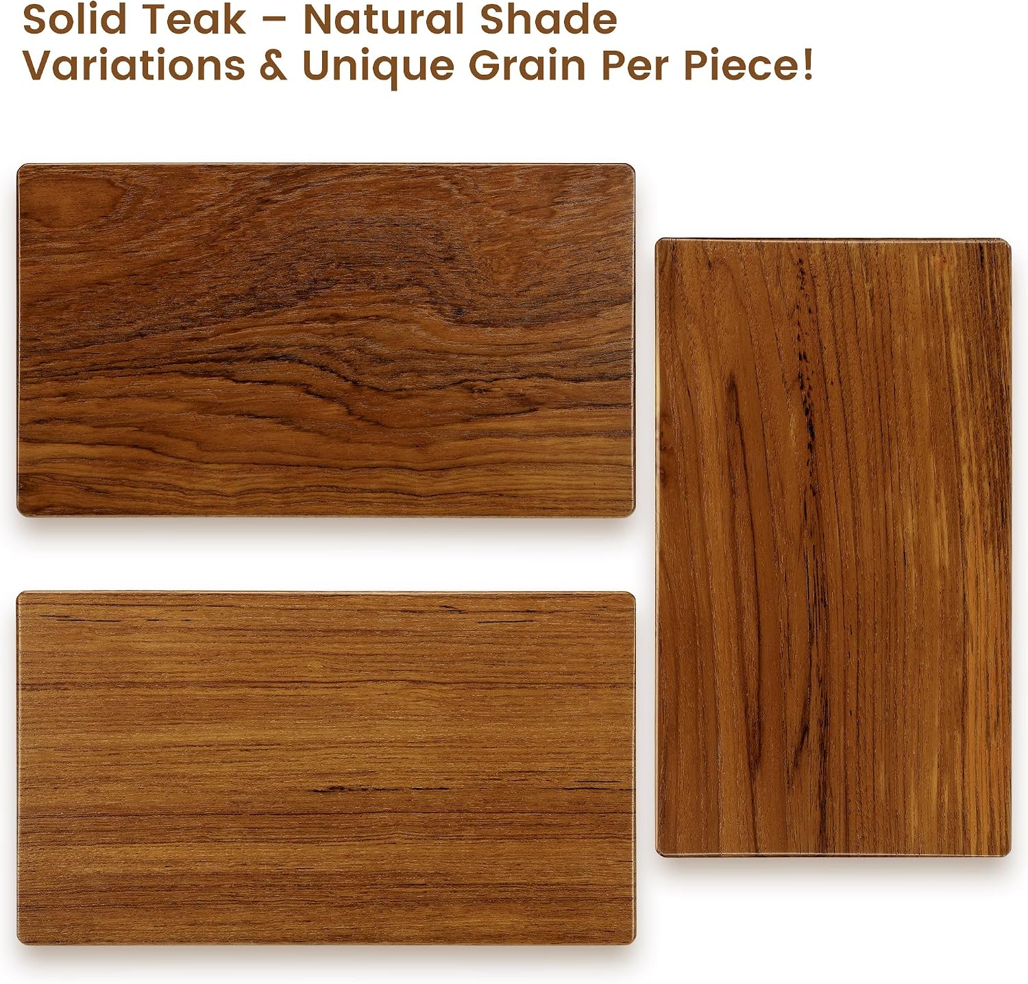 Solid Teak Wood Riser Tray / M2 / 10.5 x 6