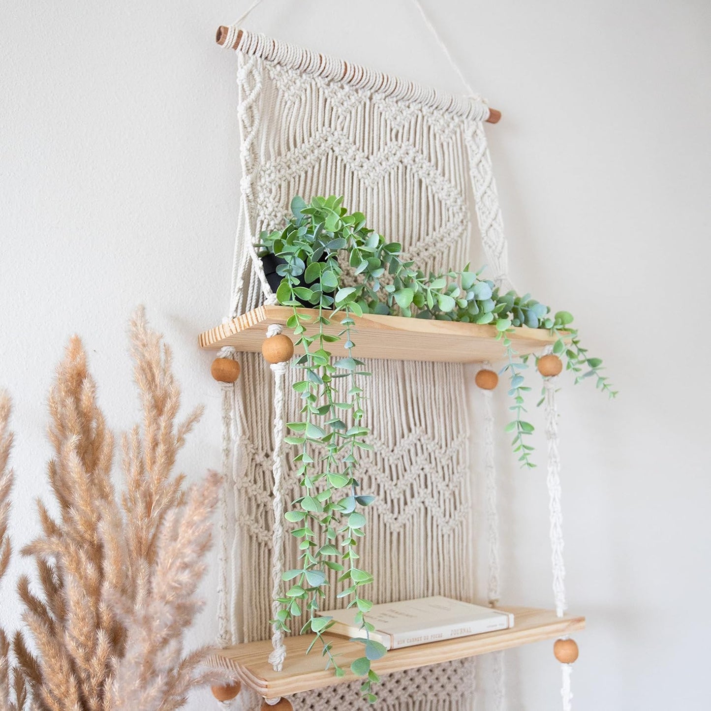 Boho Shelves / Wall Plant Hanger Shelves / 3 Tier