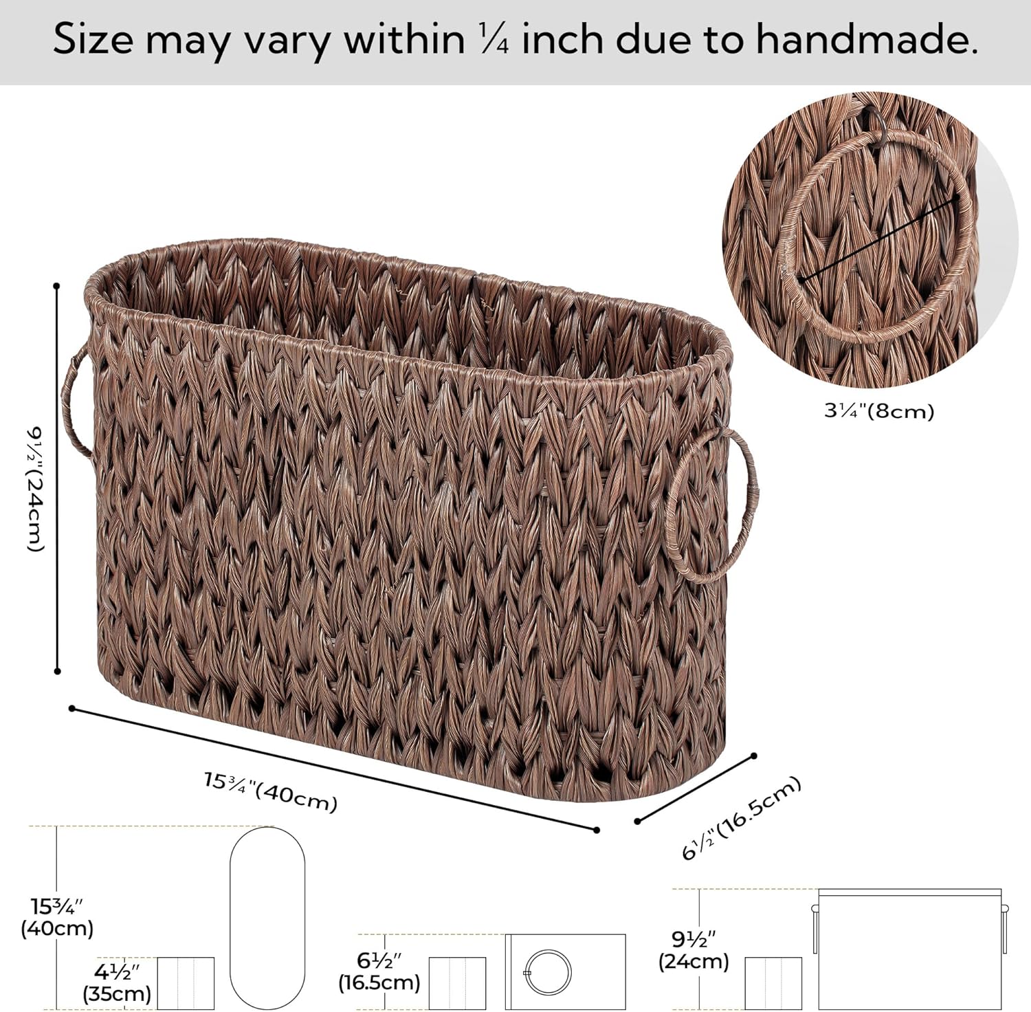 Toilet Paper Basket / Brown
