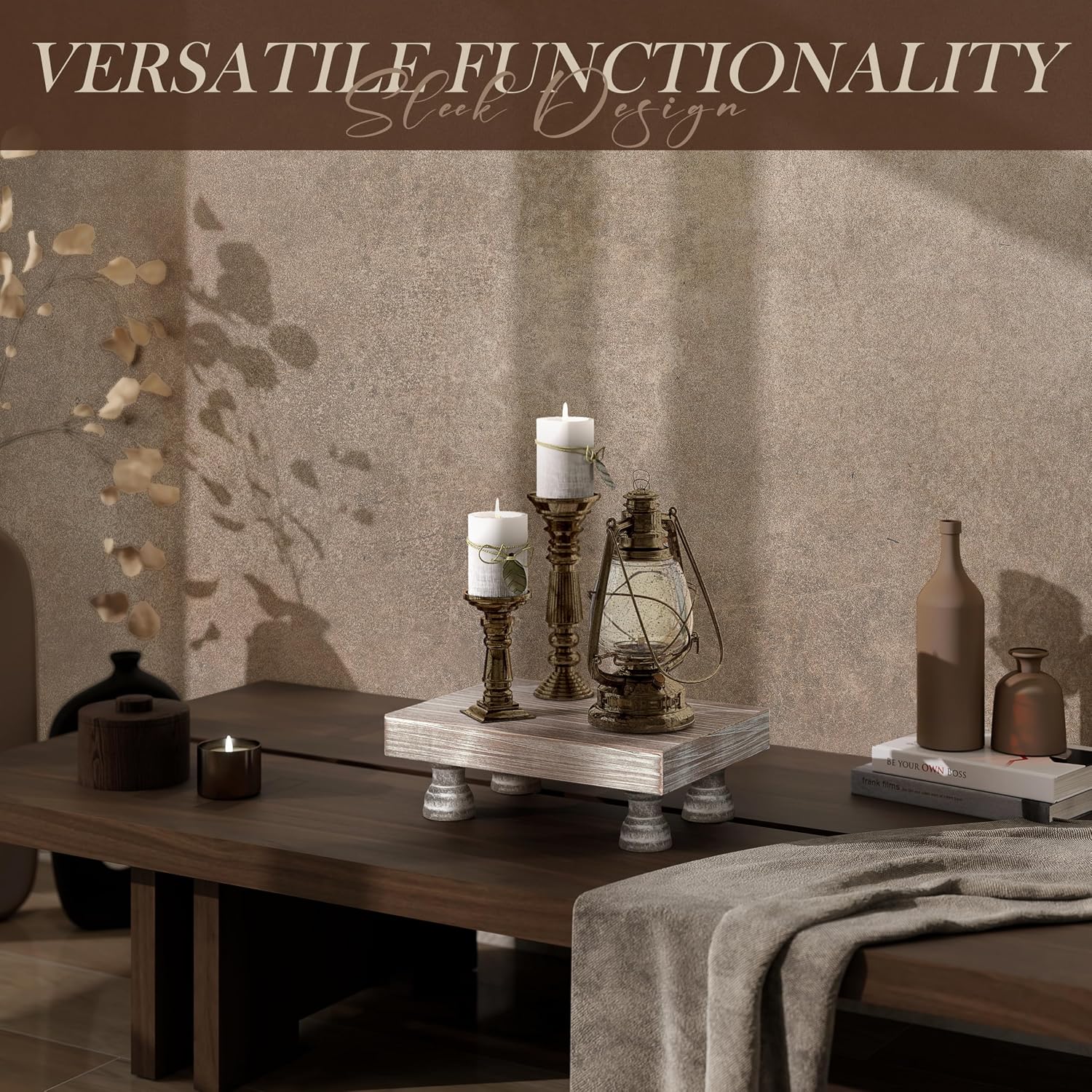 Risers Display Stands for Stylish Home Decor / Natural-fir Wood
