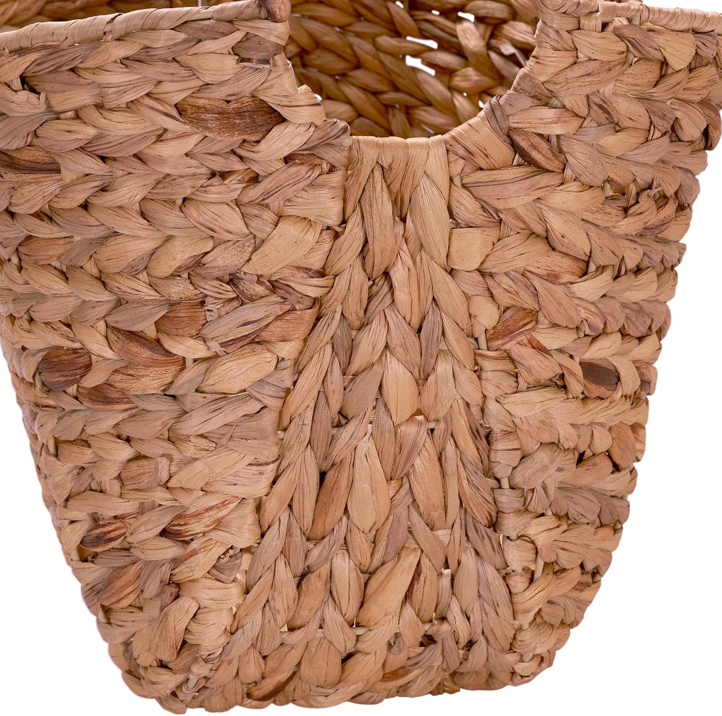 ML-4002 Tall Water Hyacinth Wicker Basket / Natural Hyacinth