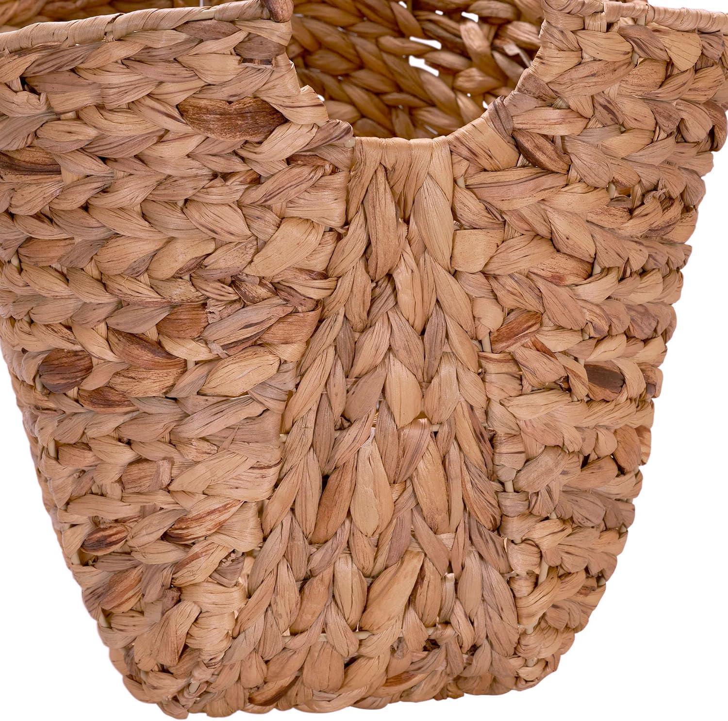 ML-4002 Tall Water Hyacinth Wicker Basket / Natural Hyacinth