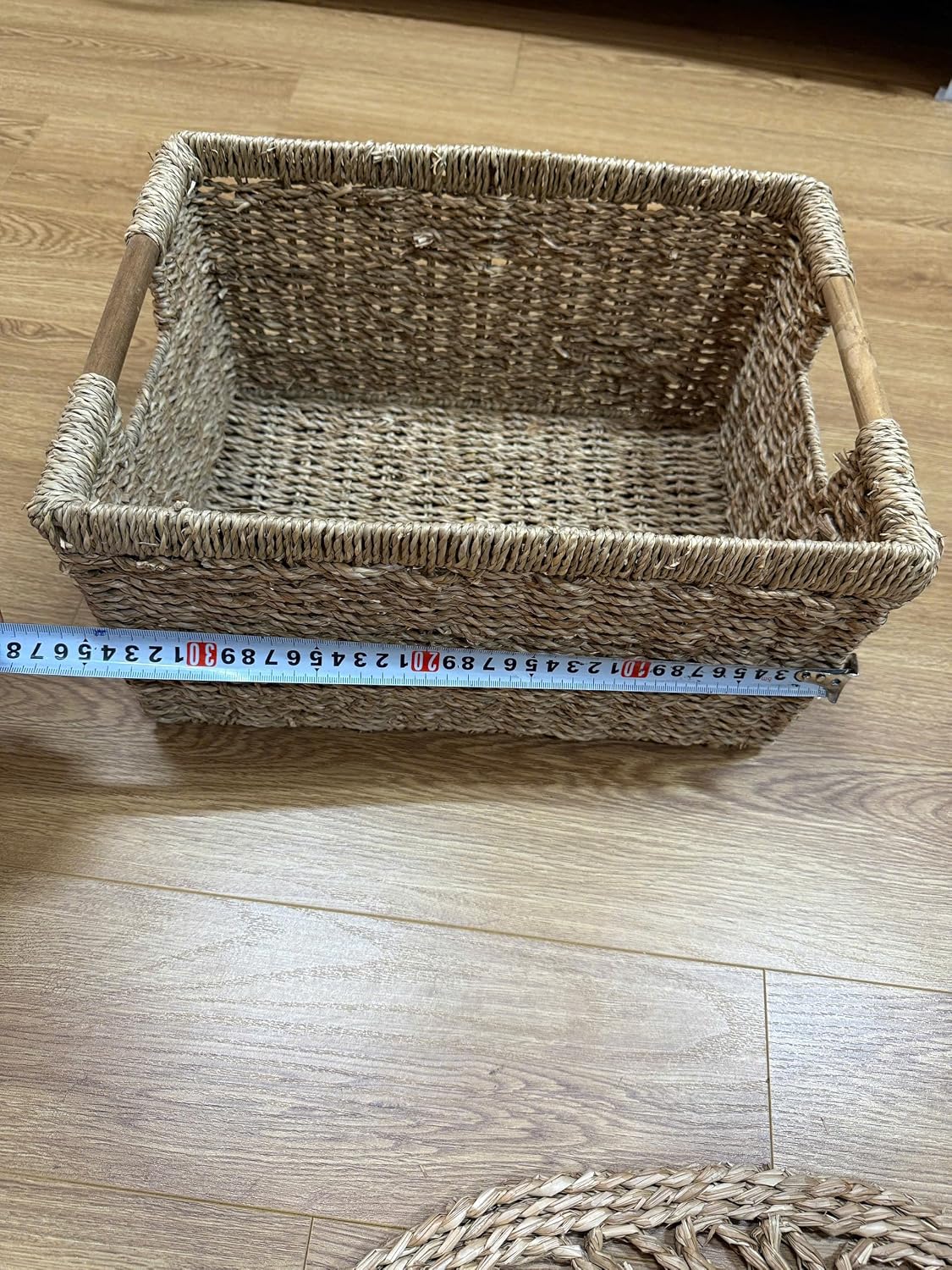 Woven Seagrass Baskets / Natural / Set of 3
