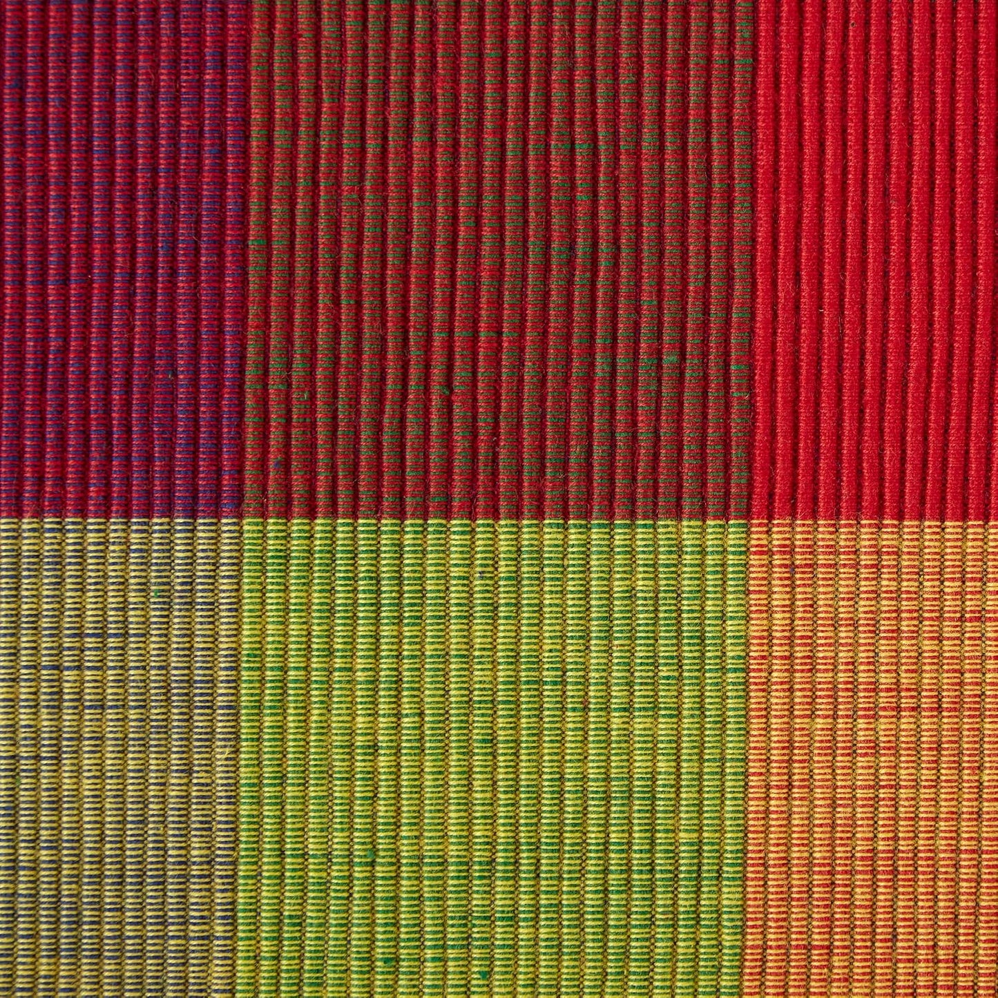 DII Basic Everyday Ribbed Tabletop 100% Cotton, Placemat Set, 13x19, Summer Check, 6 Piece