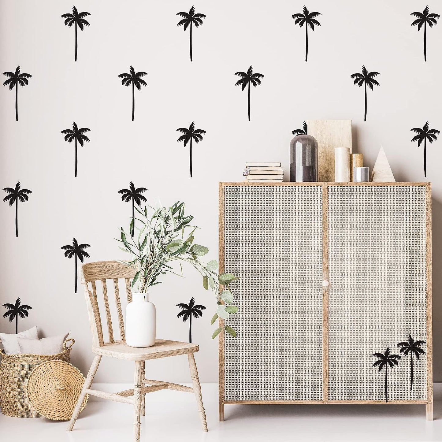Peel and Stick Modern Wall Stickers for Nursery Kids Room / Black