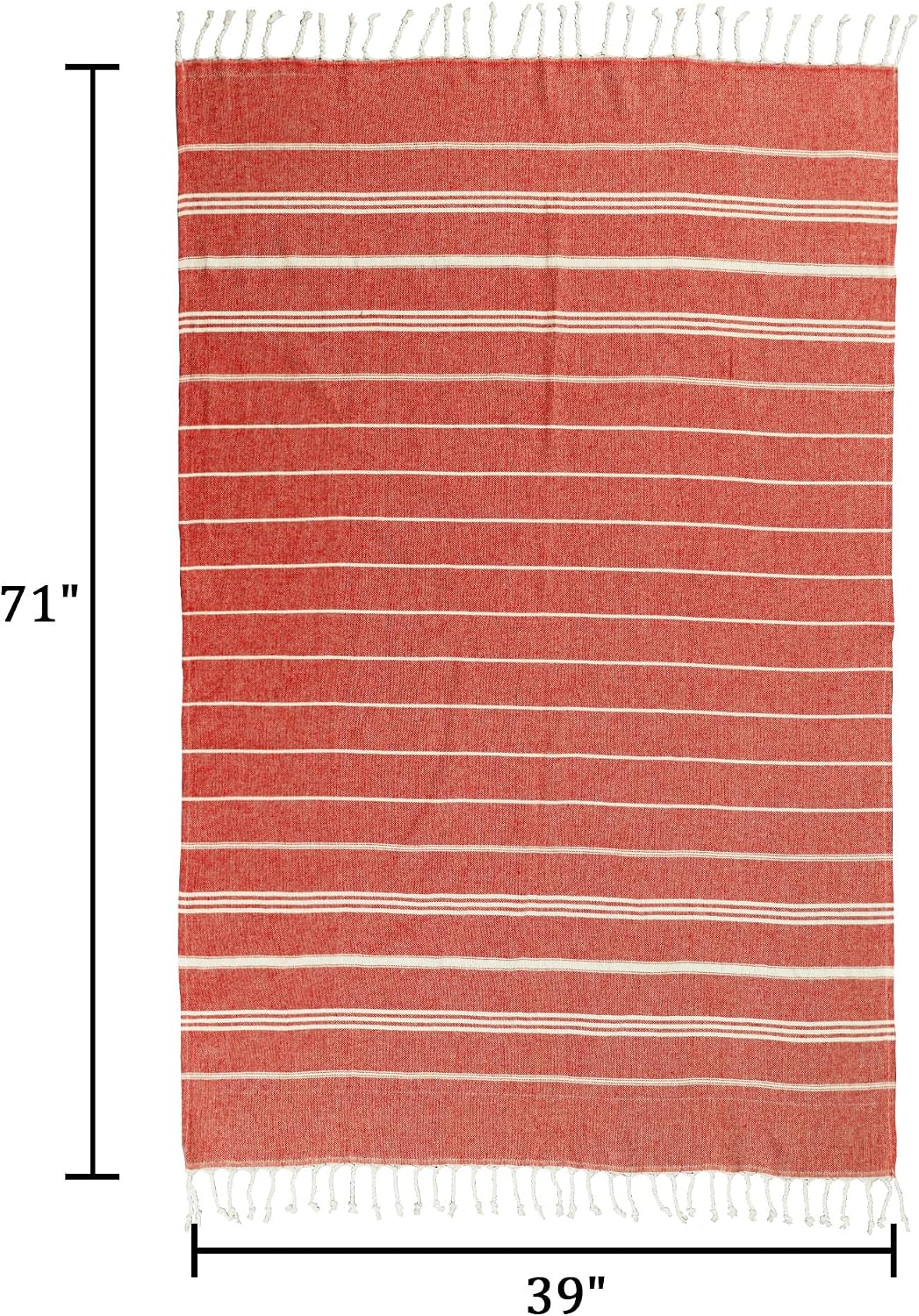 6 Pack Turkish Beach Towel, Oversized 39"x71"Quick Dry Sand Free Cotton Striped Bulk Towel Vacation Essentials Pool