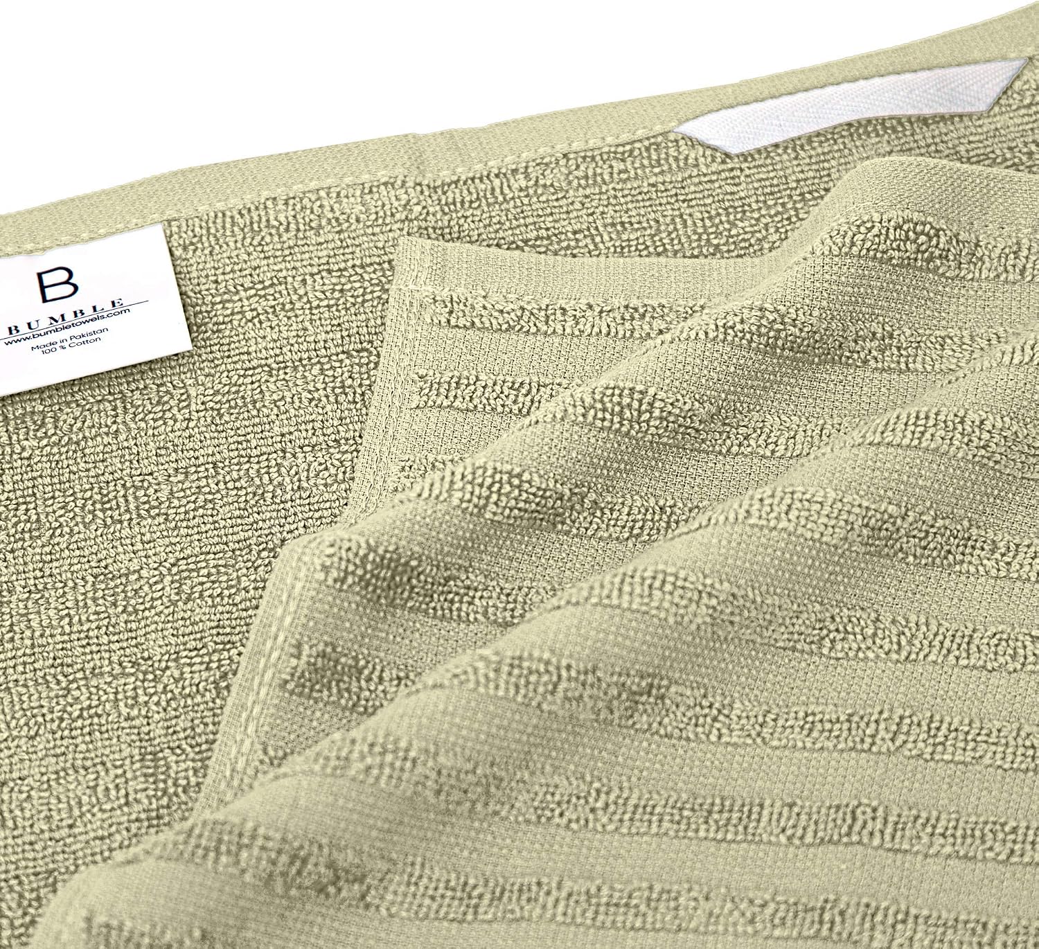 Premium Kitchen Towels 6 Pack 100% Cotton, 20"x28" Dish Towels - Sage | Large Flat & Terry Kitchen Linen Set with