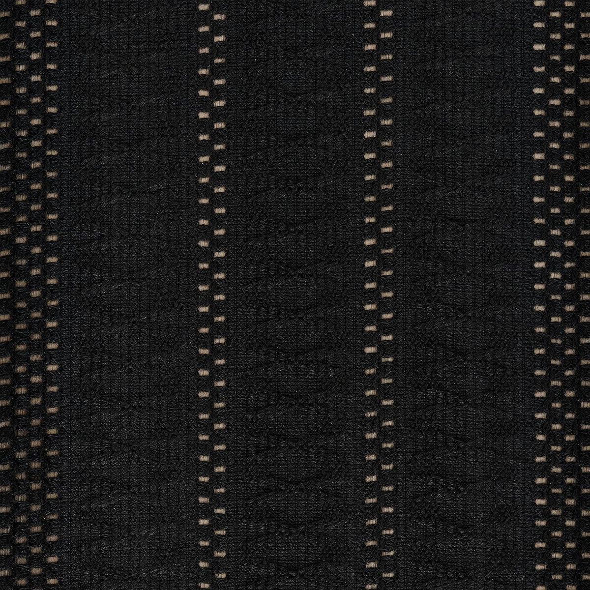 Macrame Style Boho Placemats Set of 6, Black 12x20 Inch | Decorative Farmhouse Table Mats, Natural Cotton Woven Place