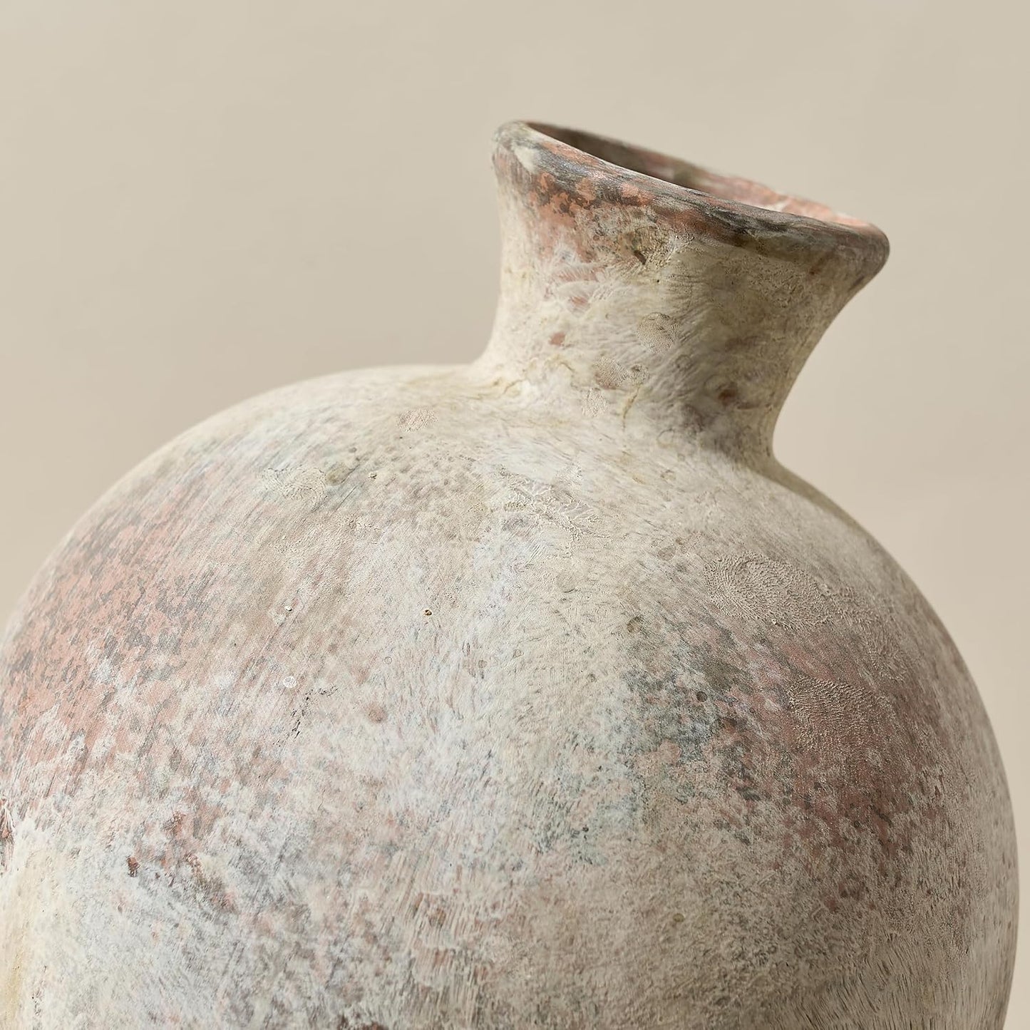 6.38" Ceramic Vase / Natural Brown- 6.38