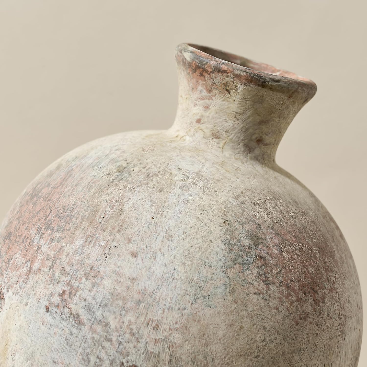 6.38" Ceramic Vase / Natural Brown- 6.38