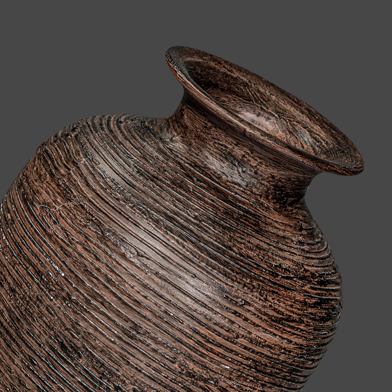 Farmhouse Vases Home Decor / Dark Brown / 7 Inch