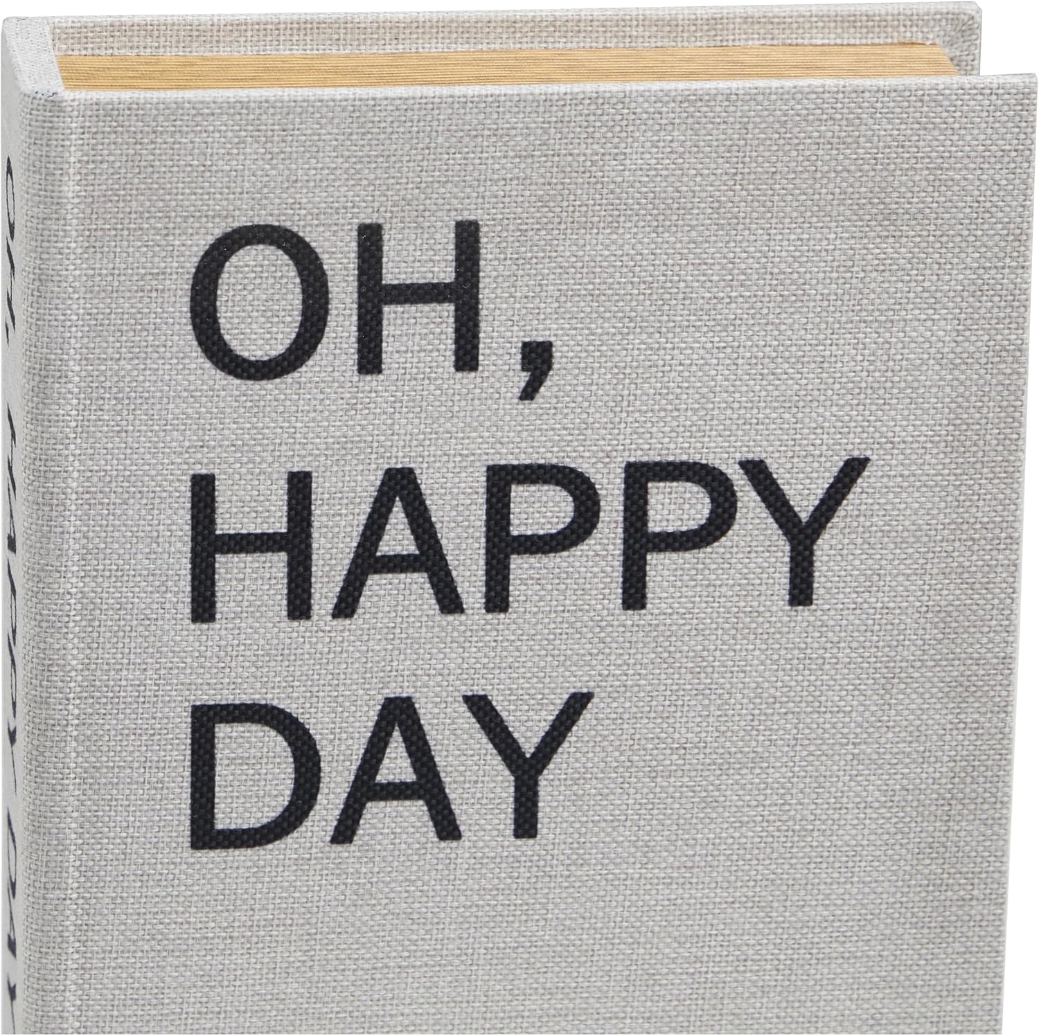 Linen Fabric Decorative Box Storage Book Book Shaped Boxes / Light Gray / 12", 9", 6"H