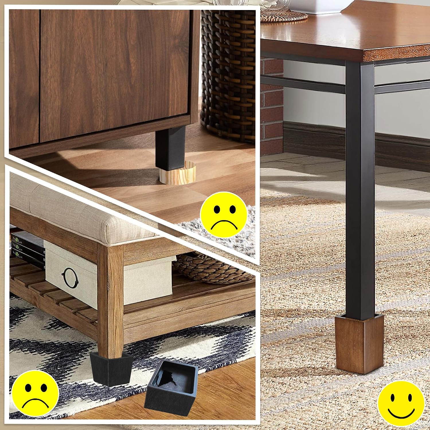 Wood Bed Risers (4 inch Square)