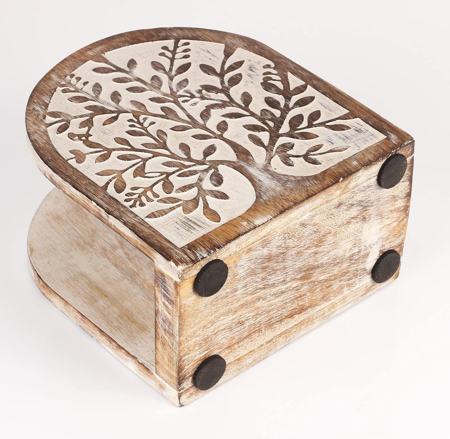 Farmhouse Napkin Stand / White