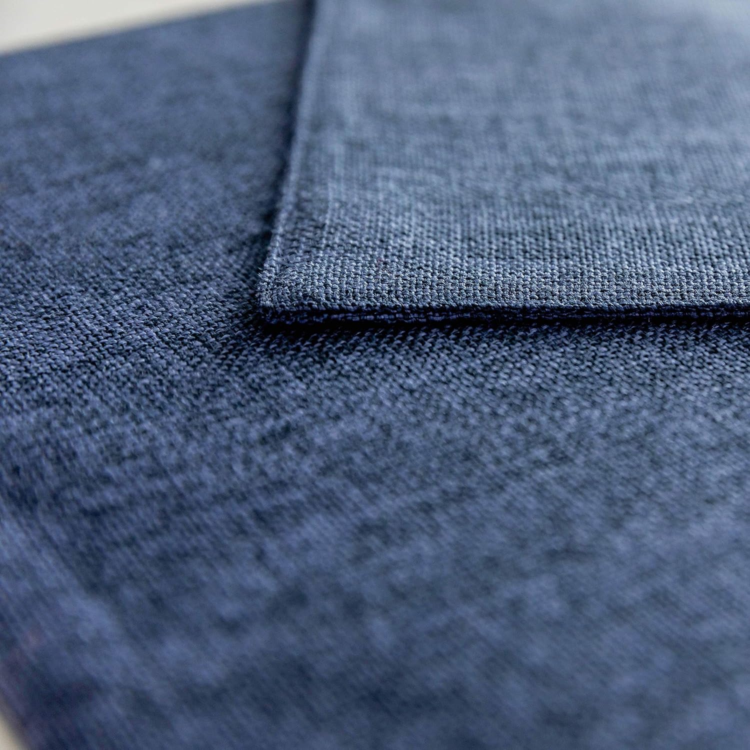 Home Brilliant Set of 6 Placemats Heat Resistant Dining Table Place Mats Kitchen Table Mats, Navy Blue