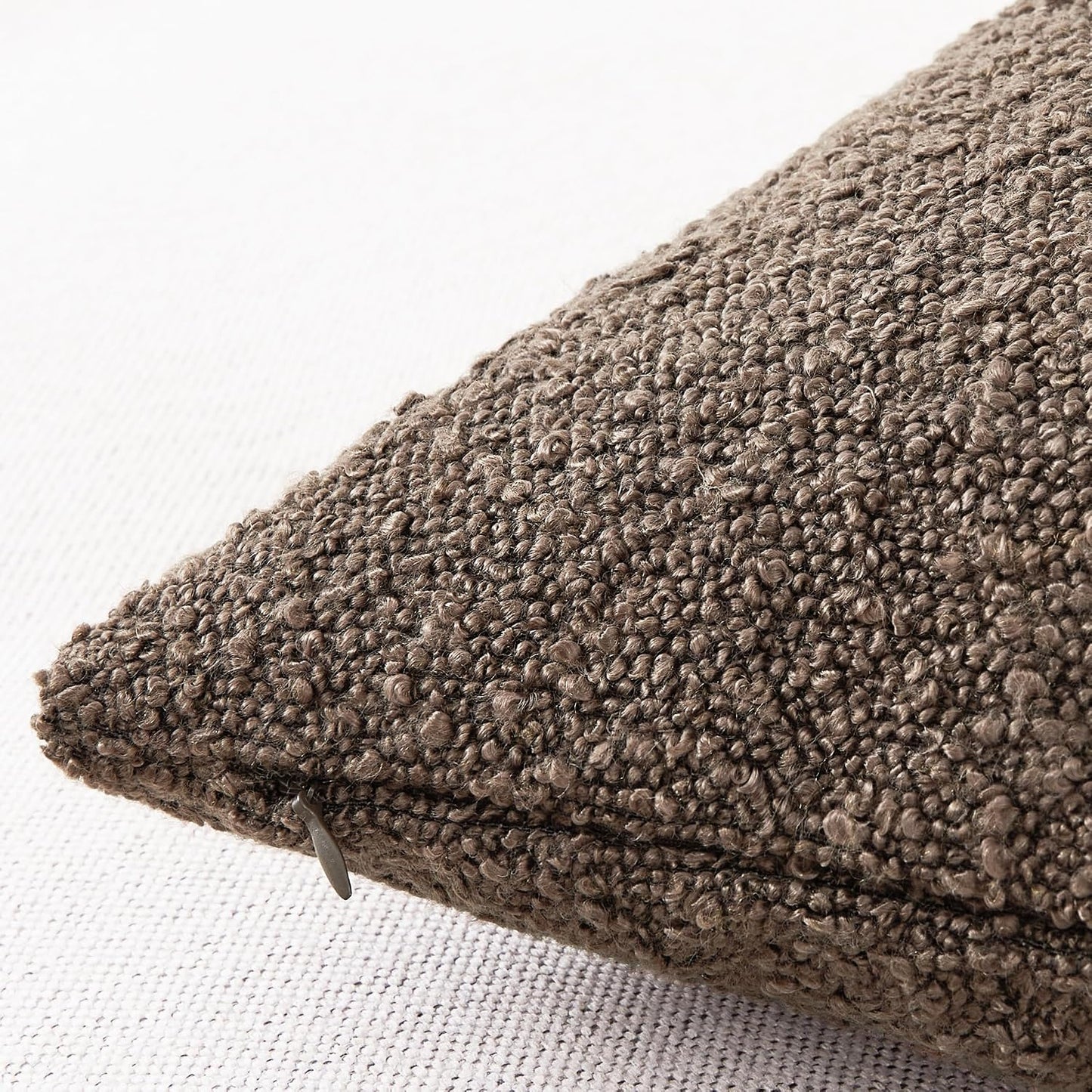 Textured Boho Pillow Covers / Chocolate / 18 x 18 / Brown / Set of 2