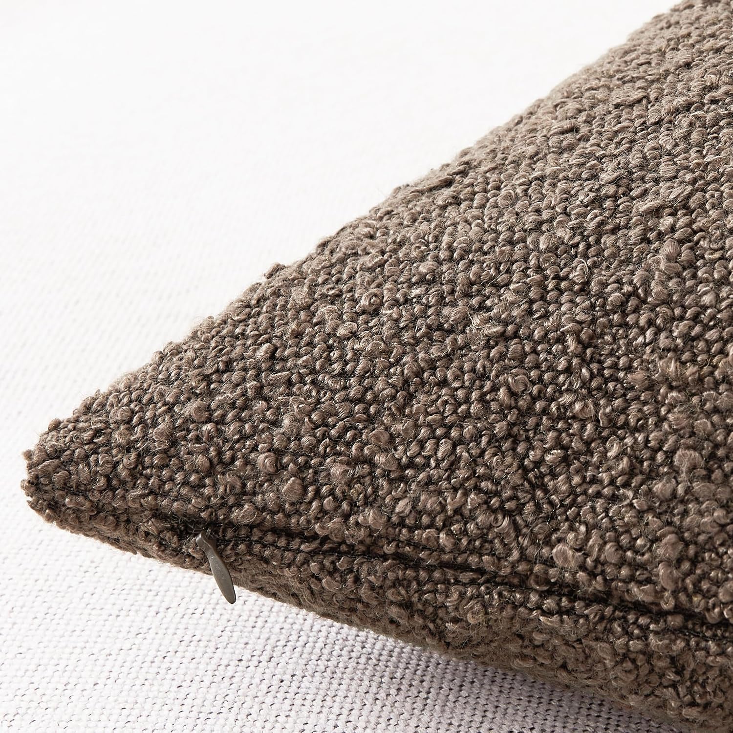 Textured Boho Pillow Covers / Chocolate / 18 x 18 / Brown / Set of 2