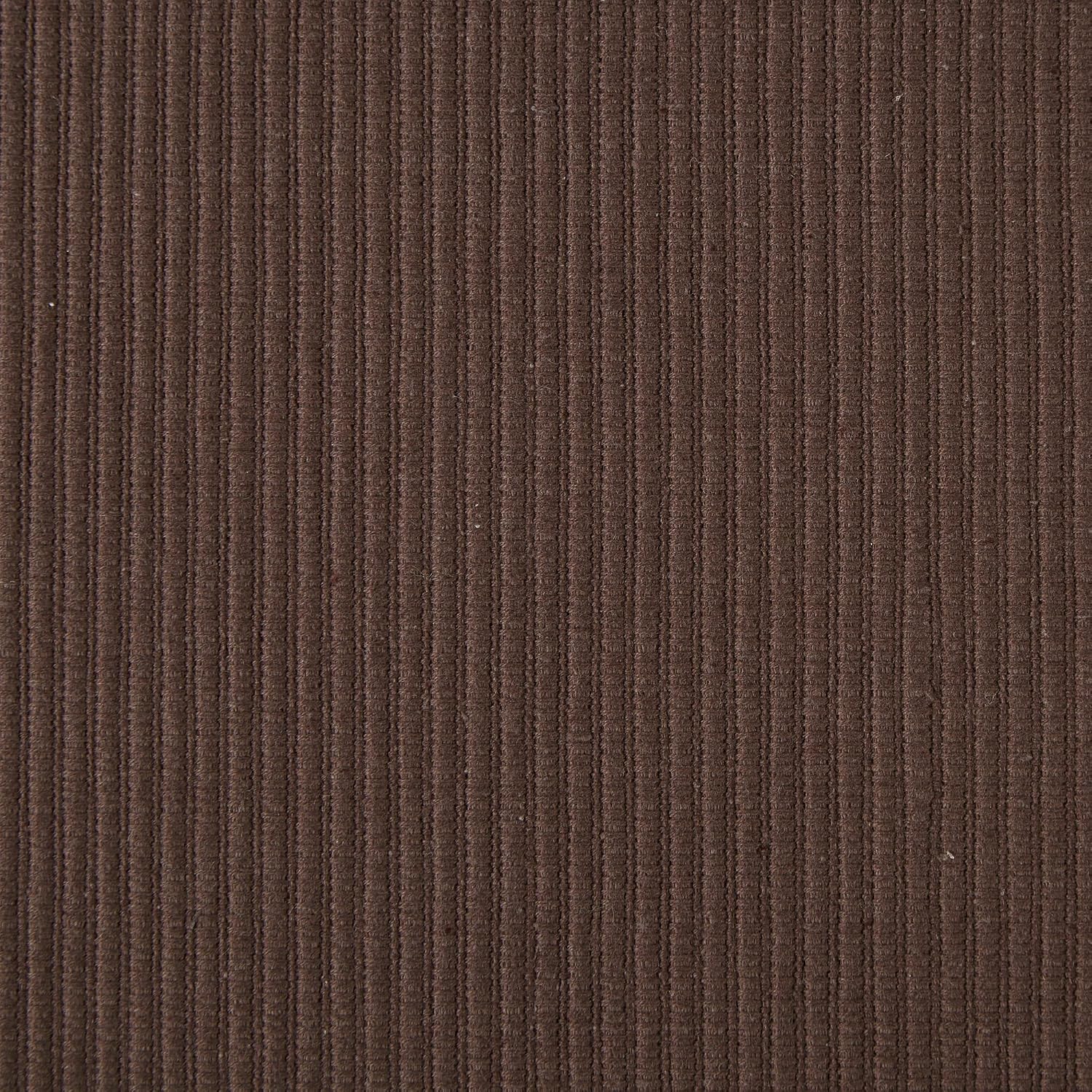 DII Basic Everyday Ribbed Tabletop 100% Cotton, Placemat Set, 13x19, Dark Brown, 6 Piece