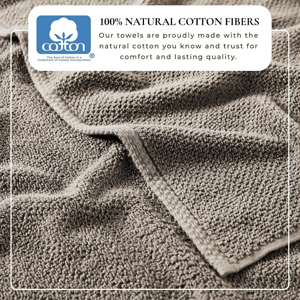 Great Bay Home 100% Cotton 6 Piece Bath Sheet Set - Absorbent, Quick-Drying, Durable Bath Towels for Bathroom Decor