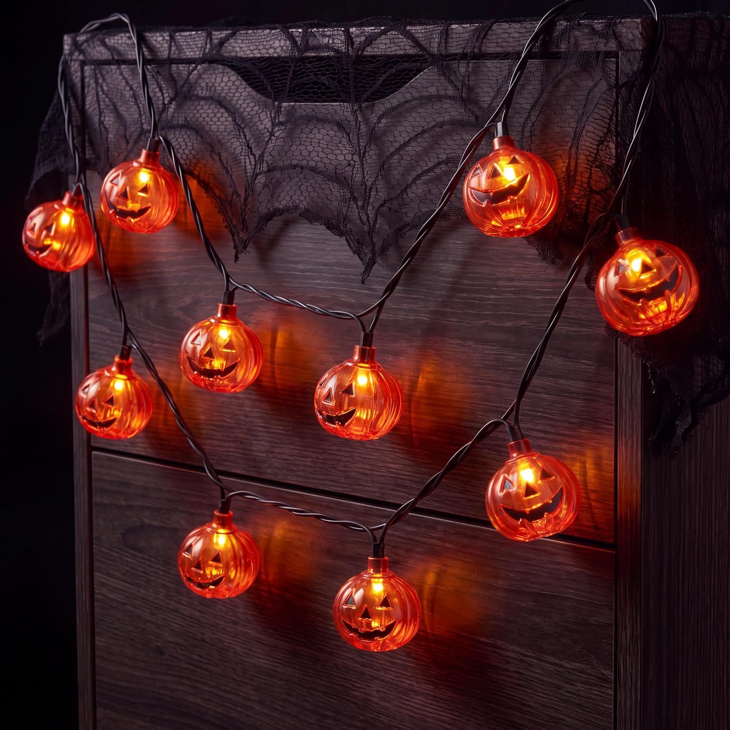 Minetom Halloween Curtain Lights, 300 LEDs Twinkle Fairy Lights, 8 Modes