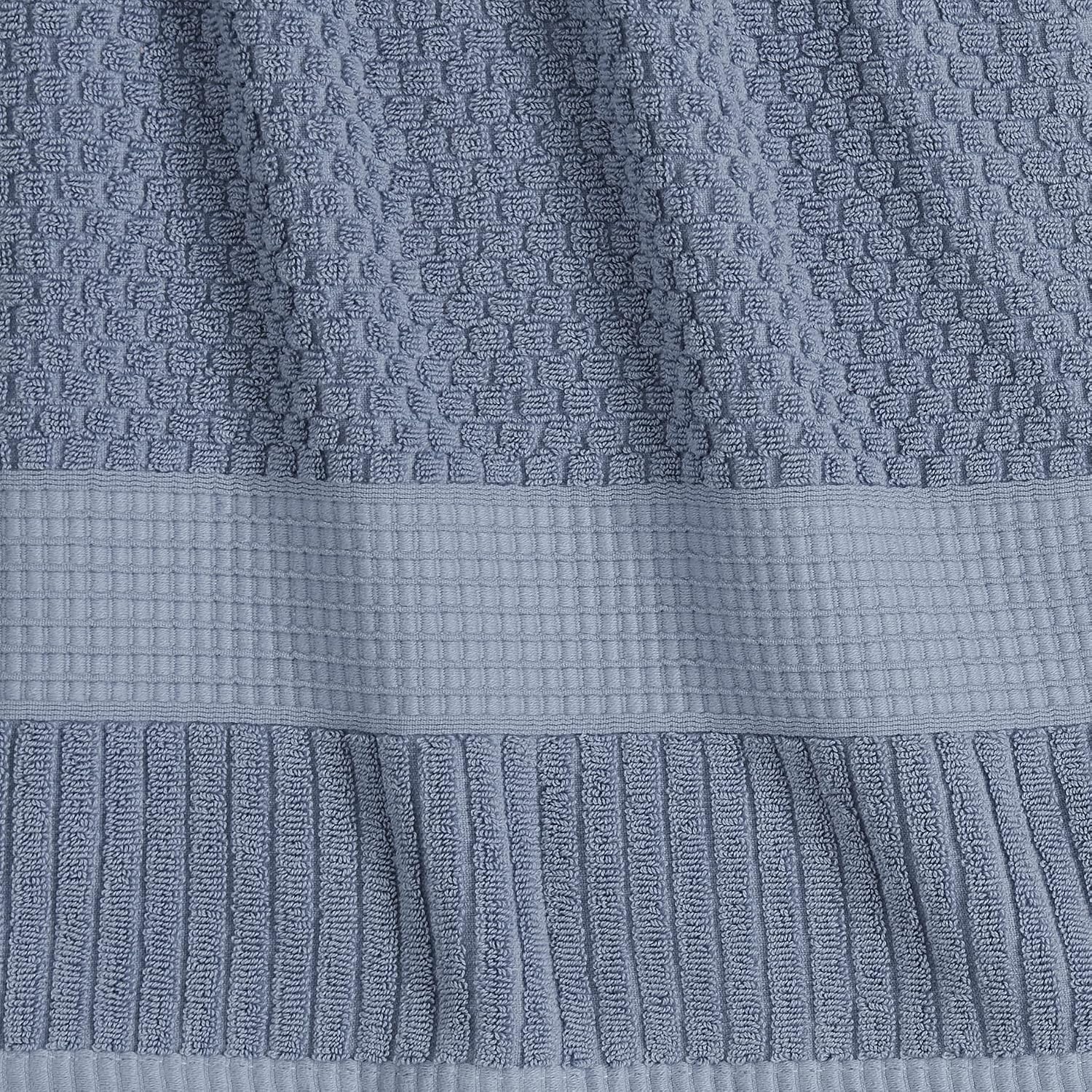NY Loft 100% Cotton 2-Pack Oversized Bath Towel Set | Flint | Quick-Dry | Two Oversized 35" x 70" Bath Towels / Bath