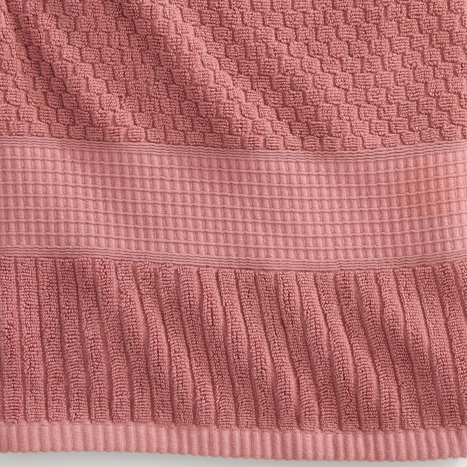NY Loft 100% Cotton 2-Pack Oversized Bath Towel Set | Rose | Quick-Dry | Two Oversized 35" x 70" Bath Towels / Bath