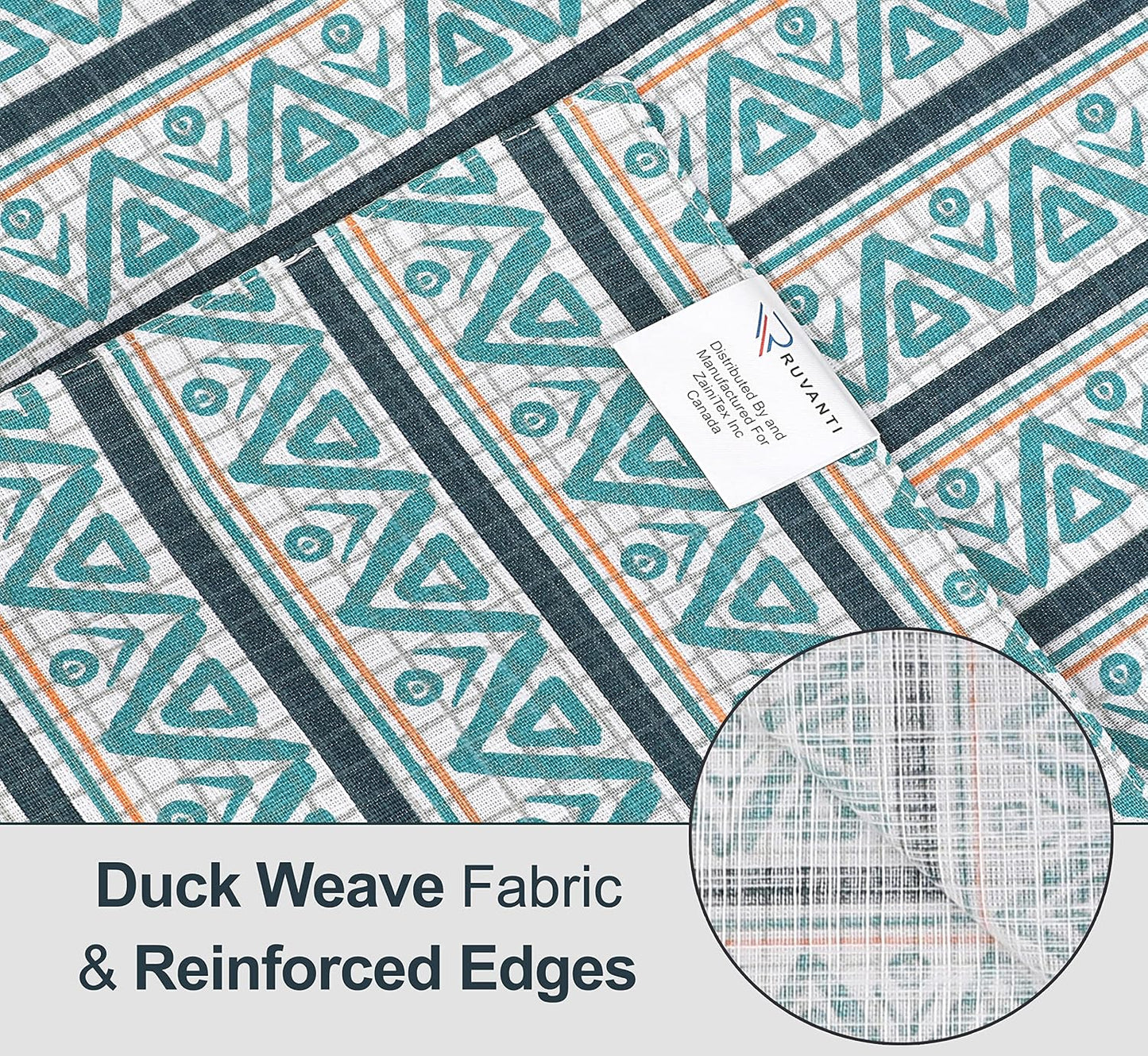 Ruvanti Placemats Set of 6, 100% Cotton Place Mats of 13"x19" – Kite | Heat, Stain resistant, Washable, Non-Slip