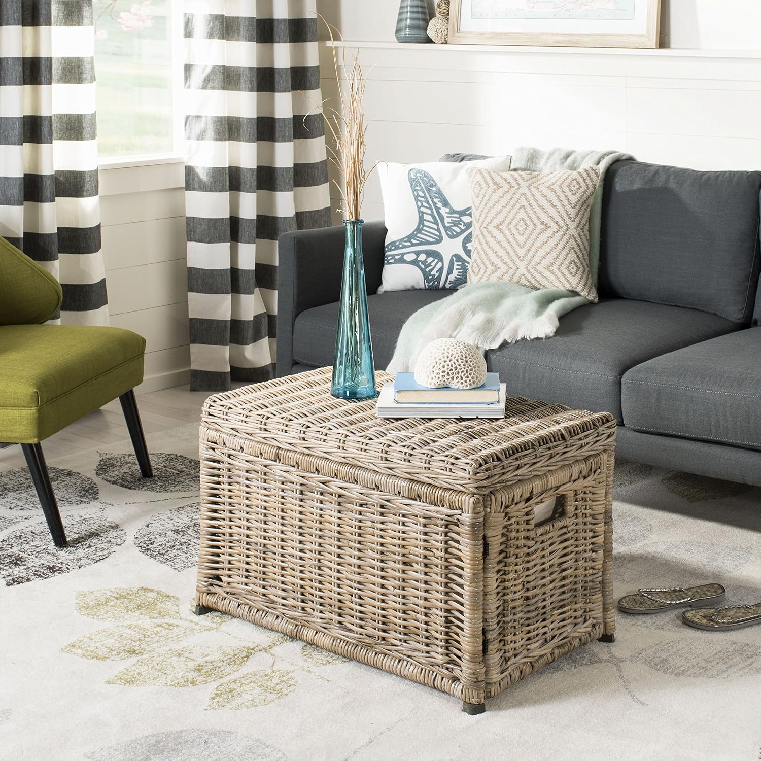Rattan-Kubusoft Gray / Natural