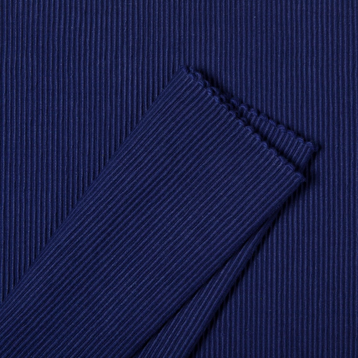Now Designs Spectrum Placemats Ribbed Cotton, Indigo Blue, 19x13 inches, Set of 4, (901421aa)