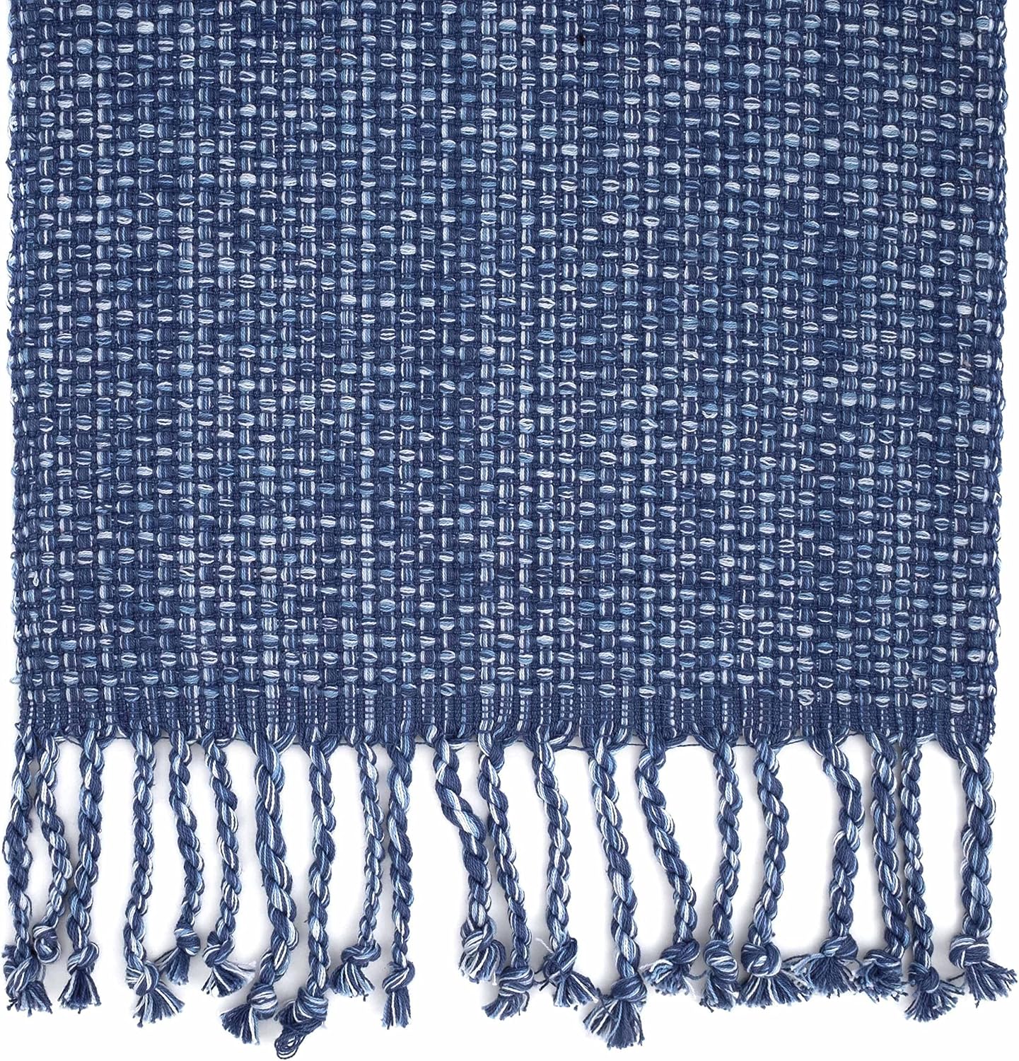 100% Cotton Table Runner for Dining Room Tables Rectangle Two Tone Woven Fabric 72" x 13" Soft Durable Table Runner
