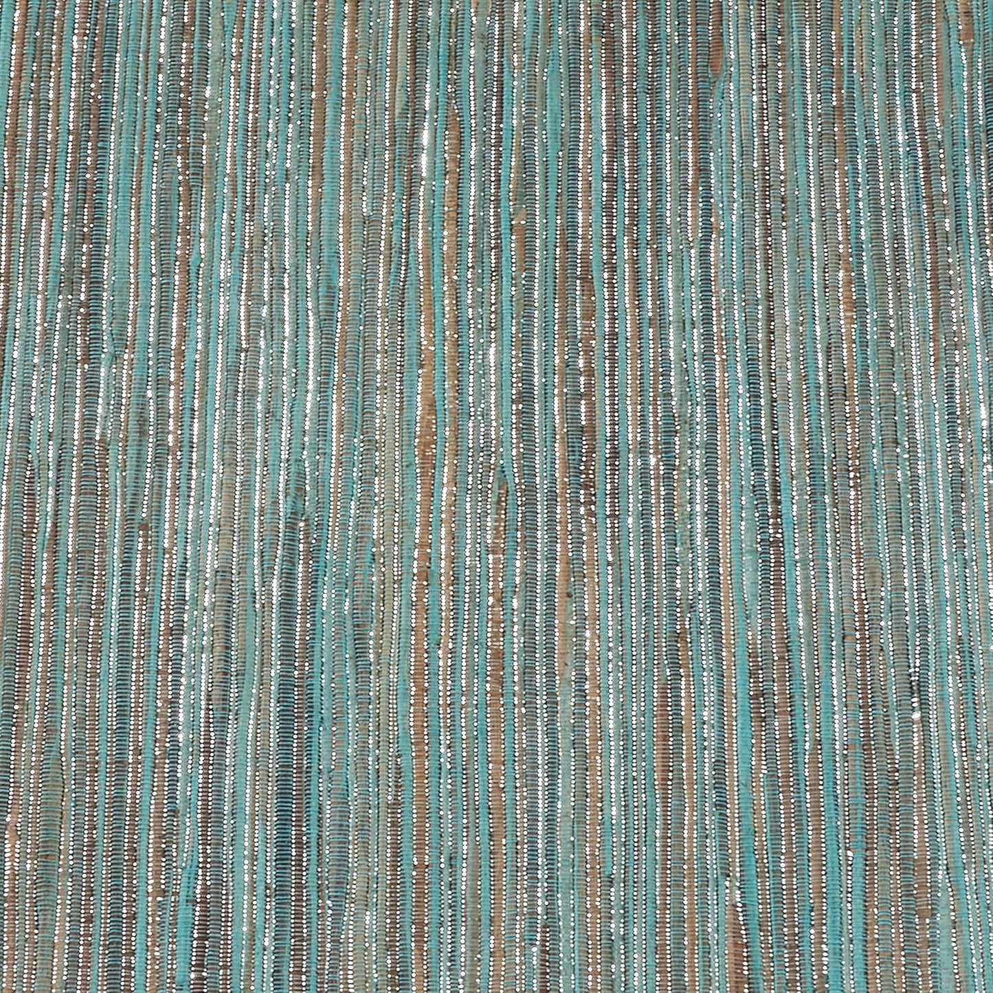 Saro Lifestyle Melaya Collection Shimmering Woven Nubby Table Runner, 16"x72", Turquoise