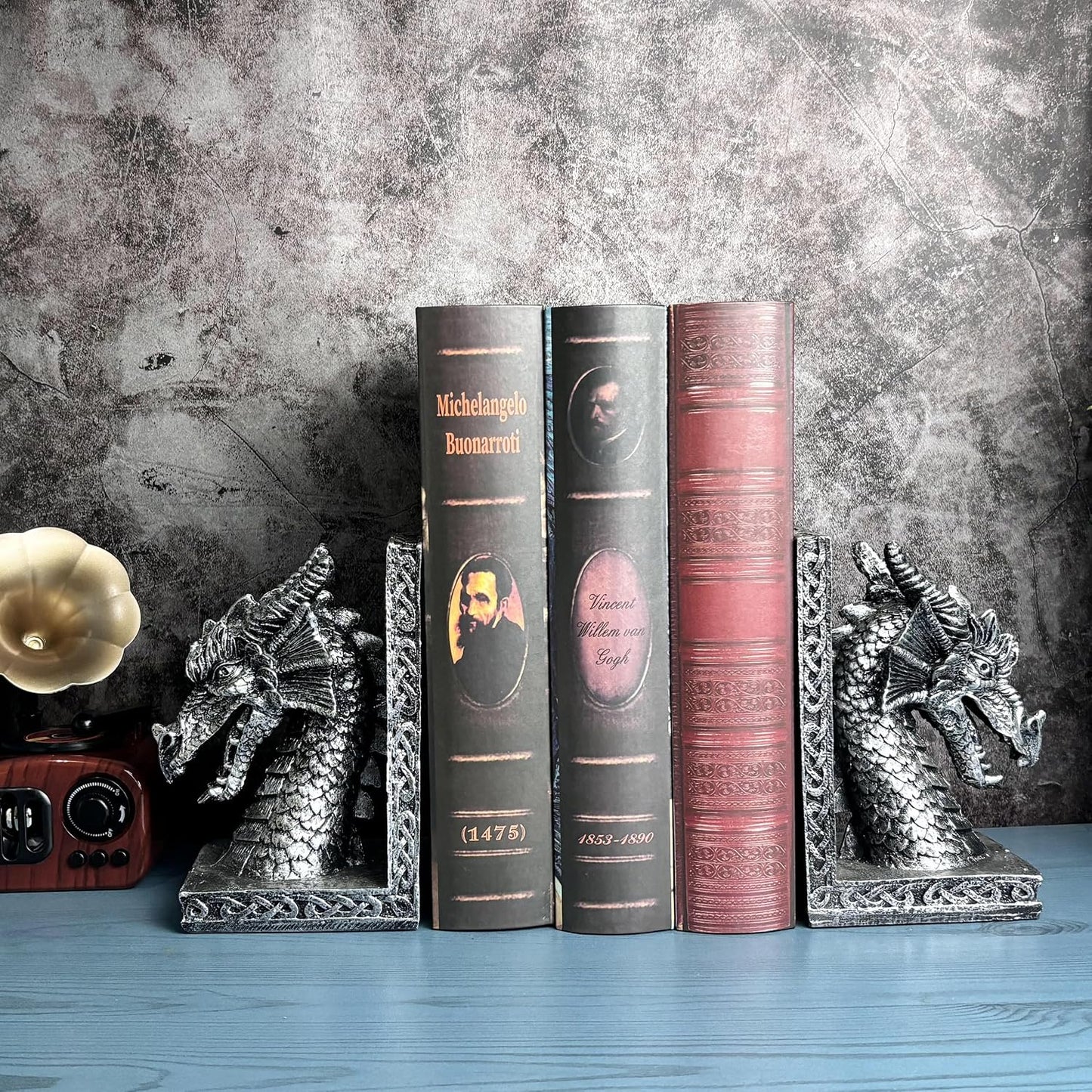 Book Ends / Decorative Bookend / Dragon