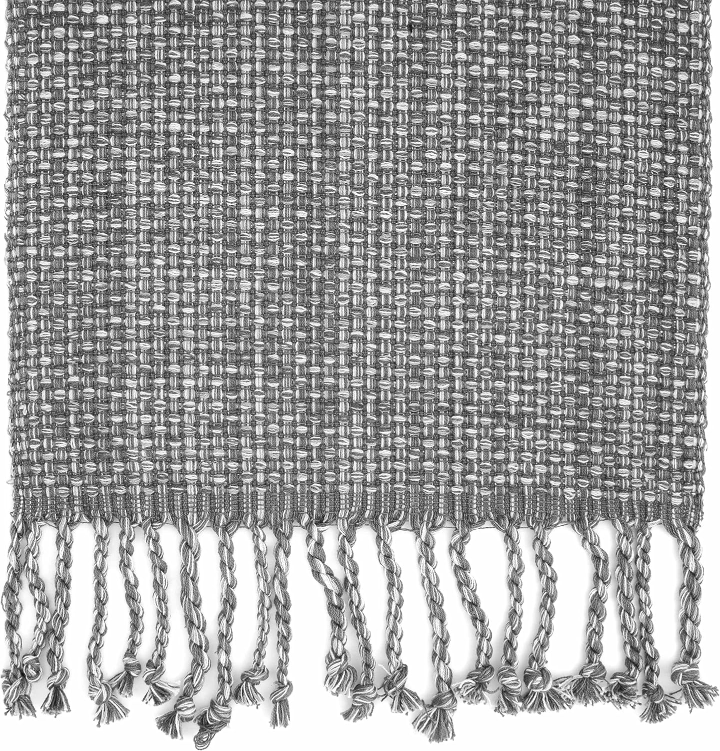 100% Cotton Table Runner for Dining Room Tables Rectangle Two Tone Woven Fabric 72" x 13" Soft Durable Table Runner